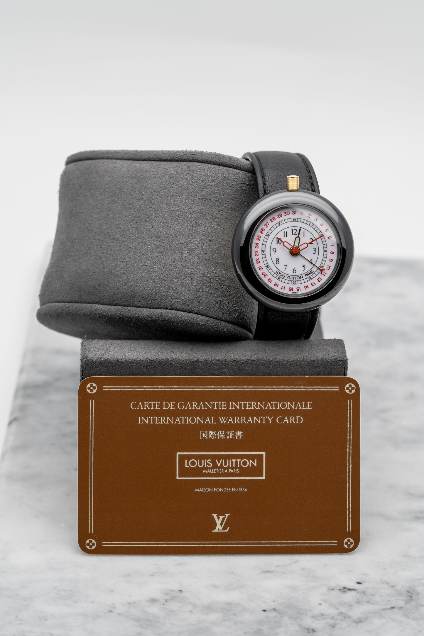 Louis Vuitton Monterey II Black Ceramic & Yellow Gold