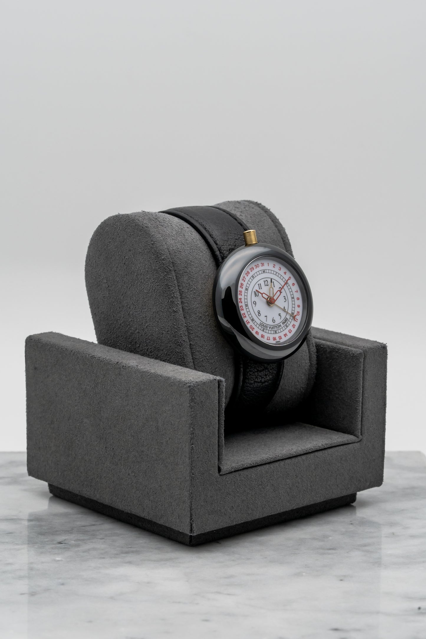 Louis Vuitton Monterey II Black Ceramic & Yellow Gold