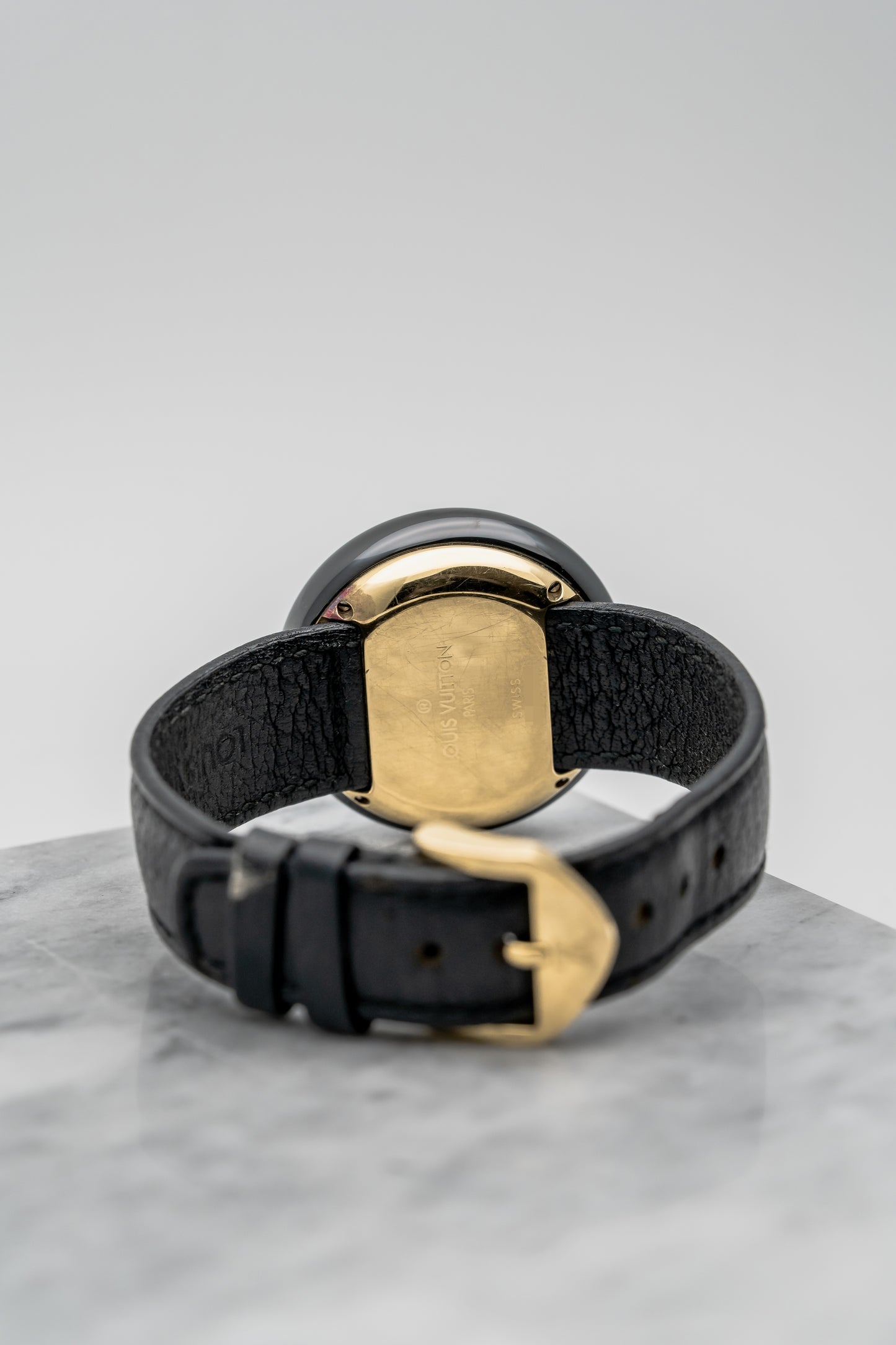 Louis Vuitton Monterey II Black Ceramic & Yellow Gold