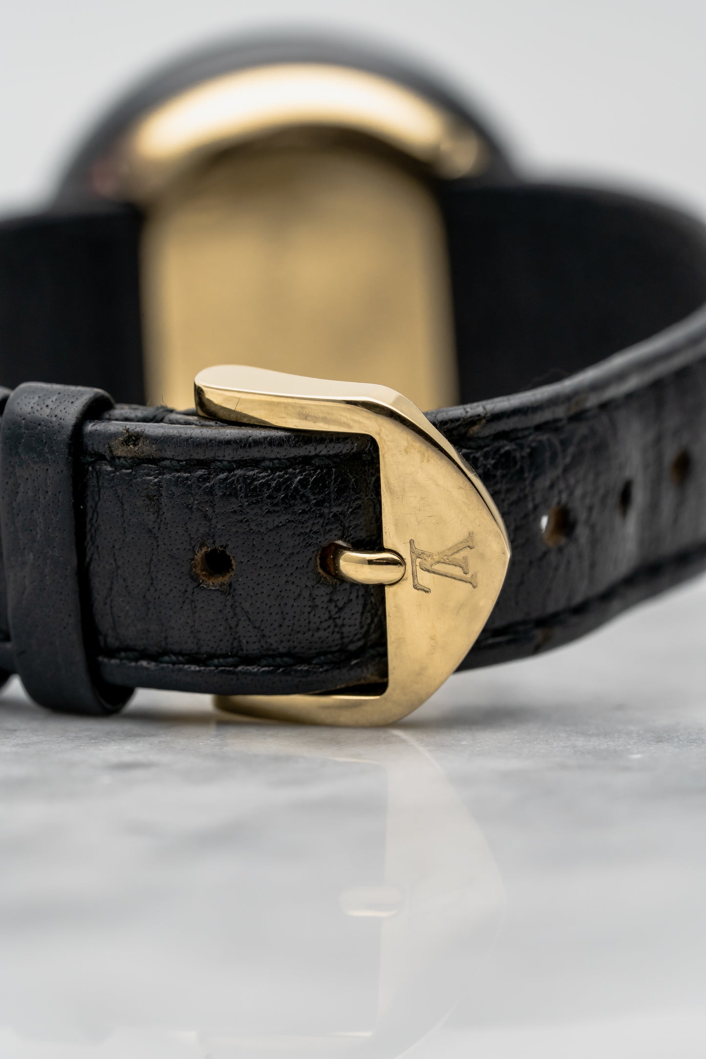 Louis Vuitton Monterey II Black Ceramic & Yellow Gold