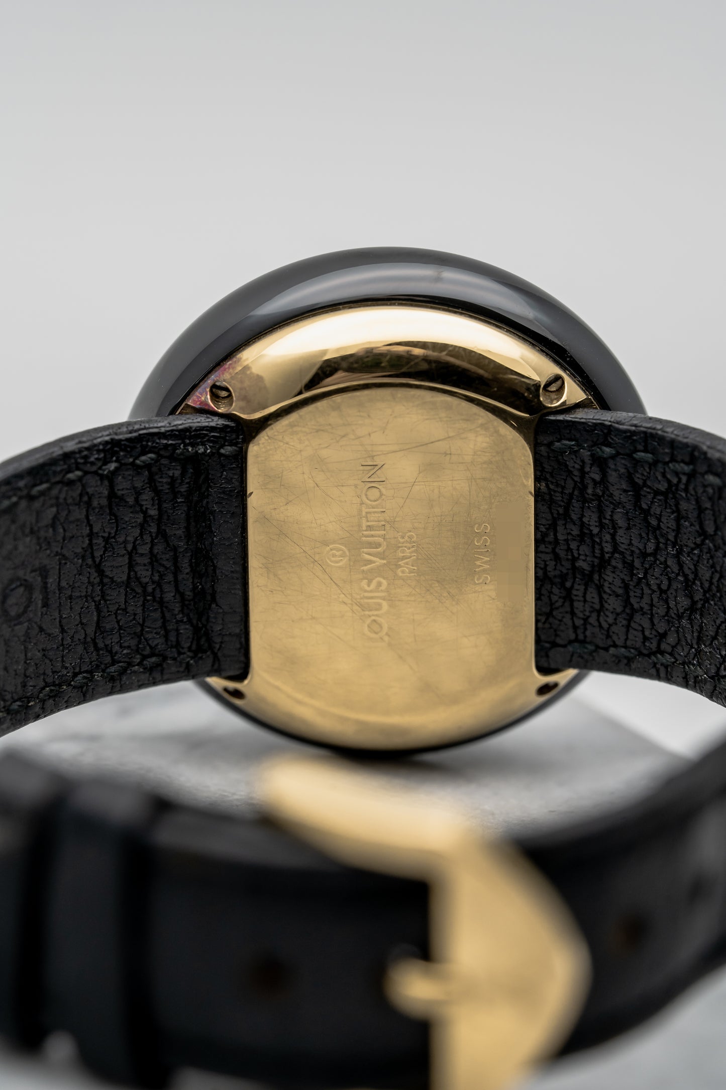 Louis Vuitton Monterey II Black Ceramic & Yellow Gold