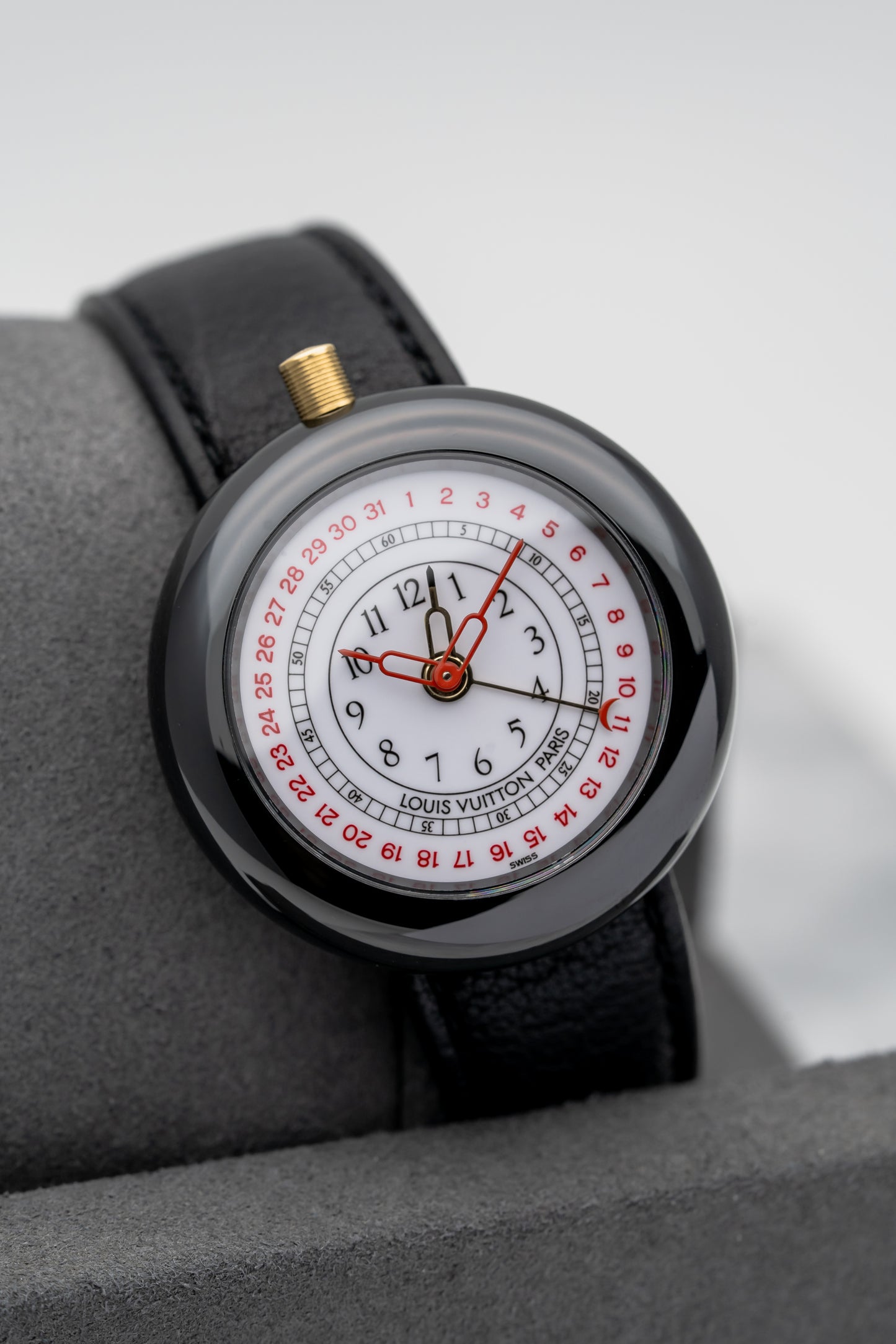 Louis Vuitton Monterey II Black Ceramic & Yellow Gold