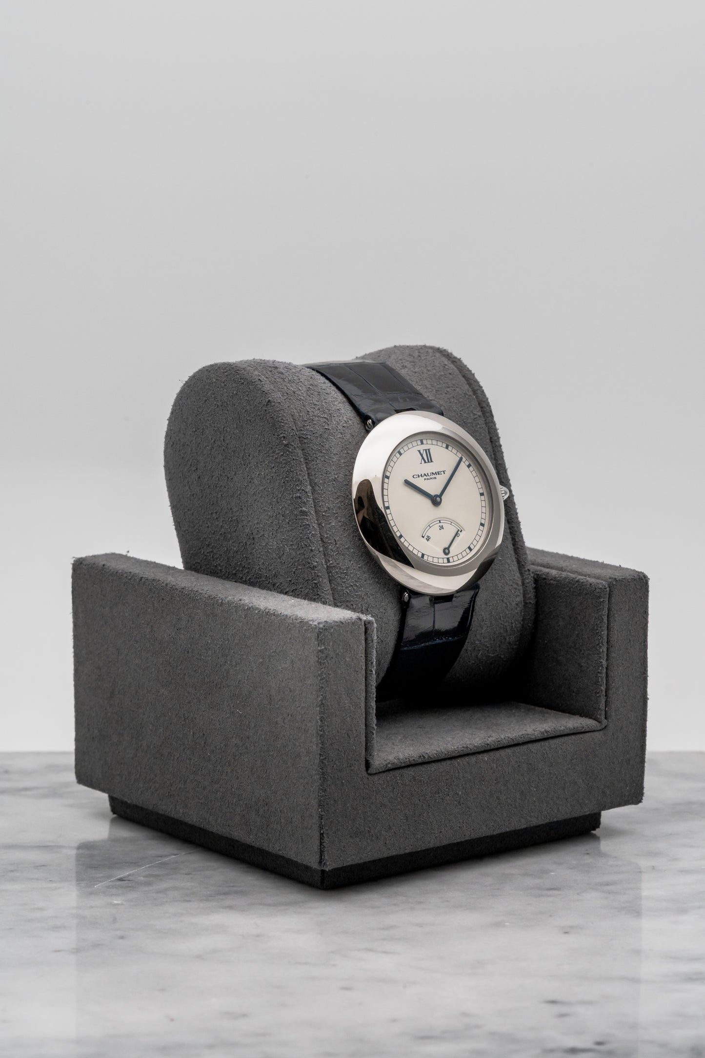 Chaumet 12A, White Dial, White Gold