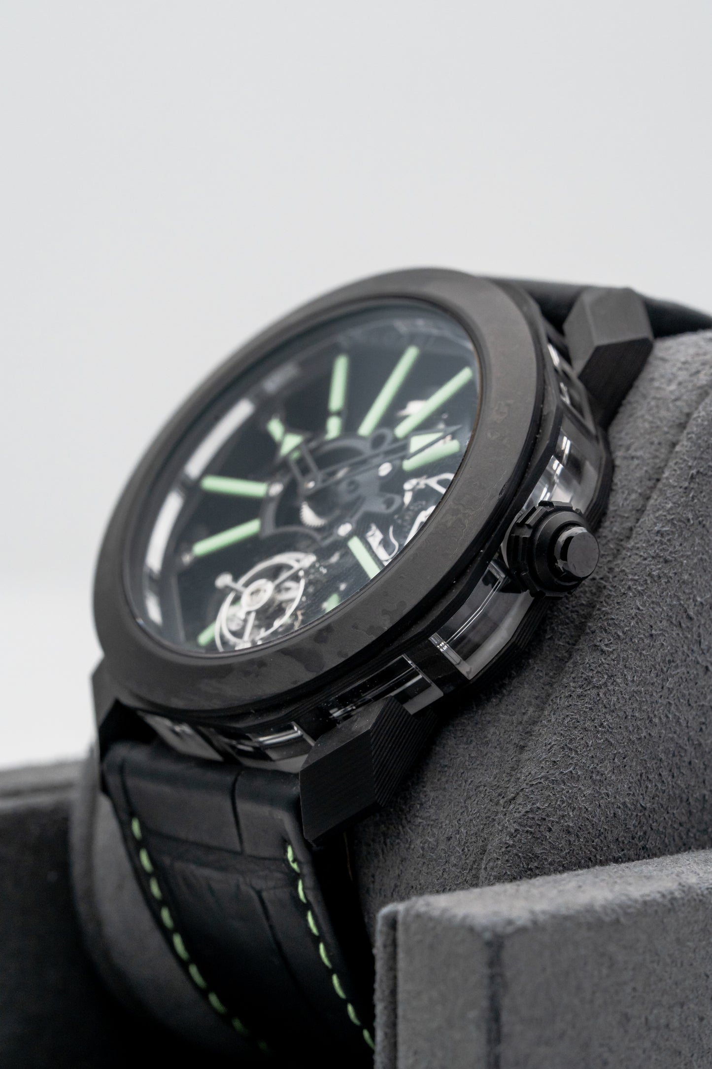 Bvlgari Octo Roma Carbon Tourbillon Carbon, Skeleton Dial