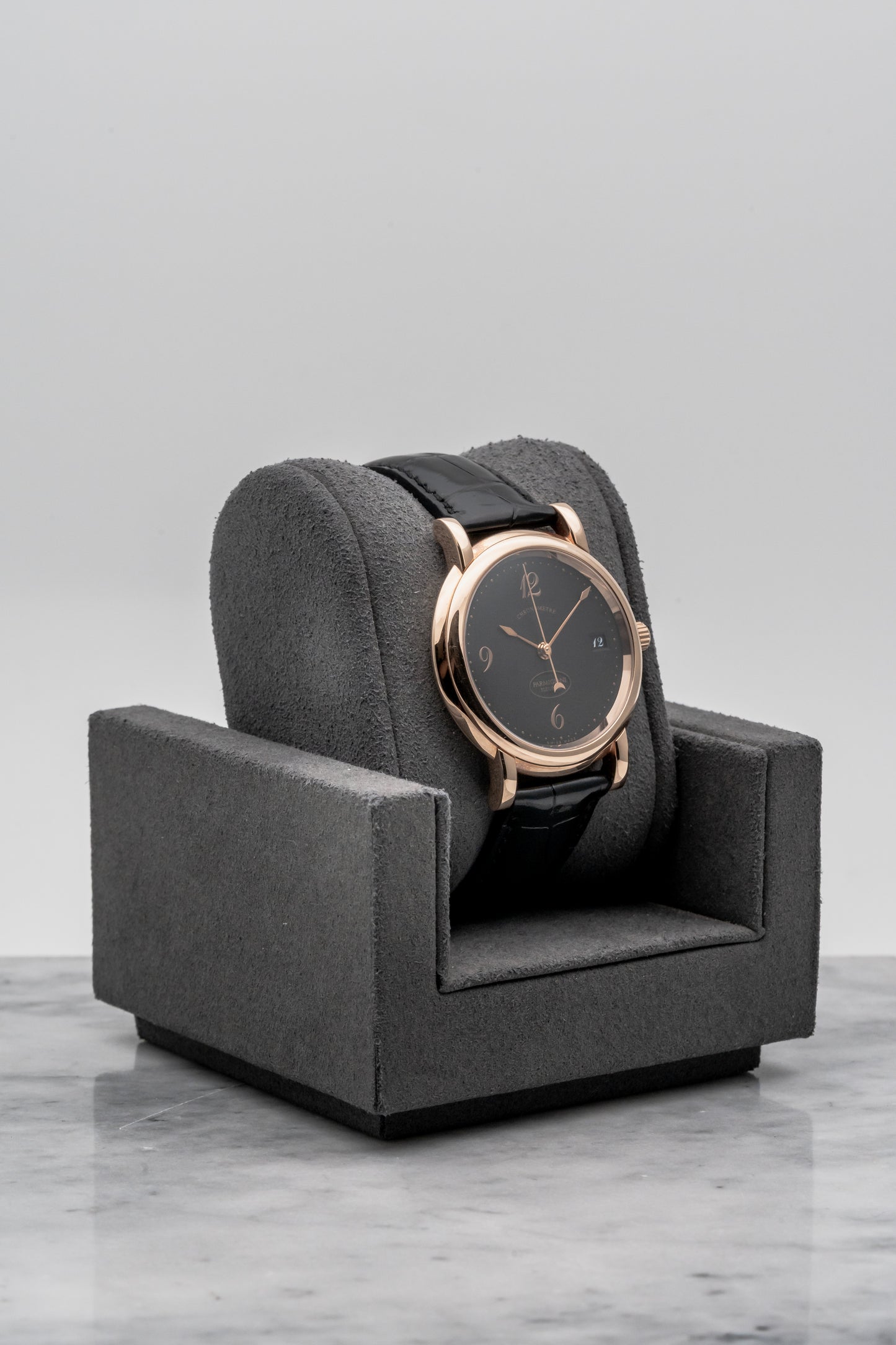 Parmigiani Fleurier Basica Chronometer Rose Gold C04442 Black Dial, Rose Gold