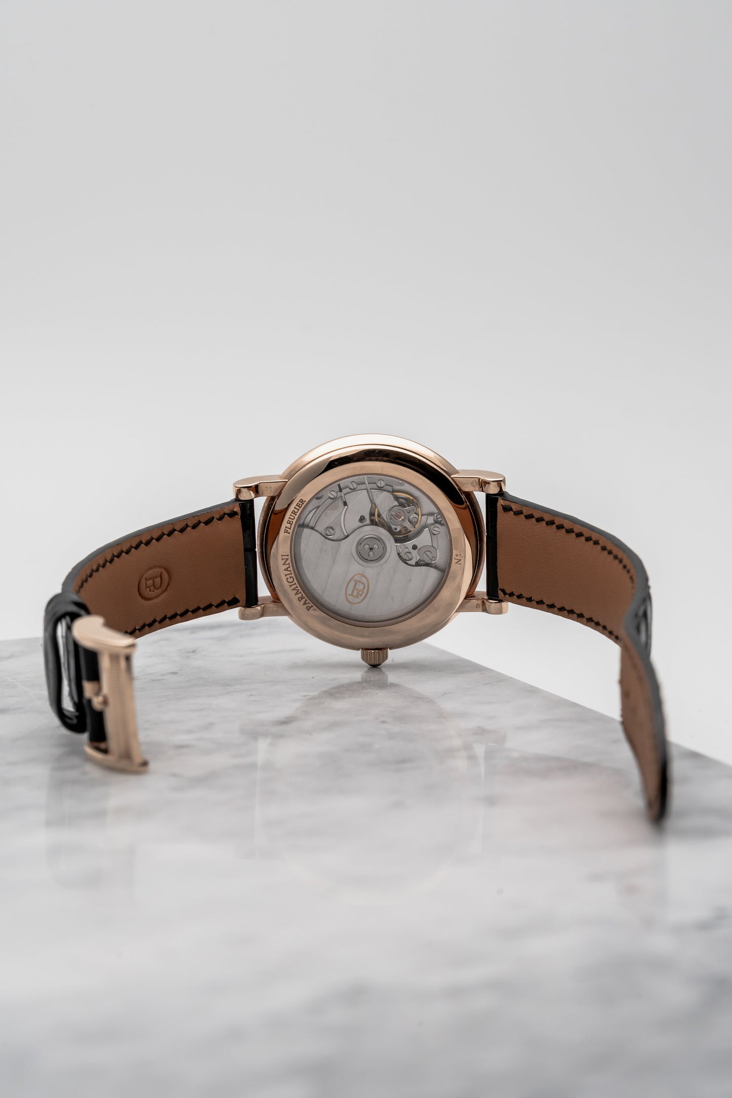 Parmigiani Fleurier Basica Chronometer Rose Gold C04442 Black Dial, Rose Gold