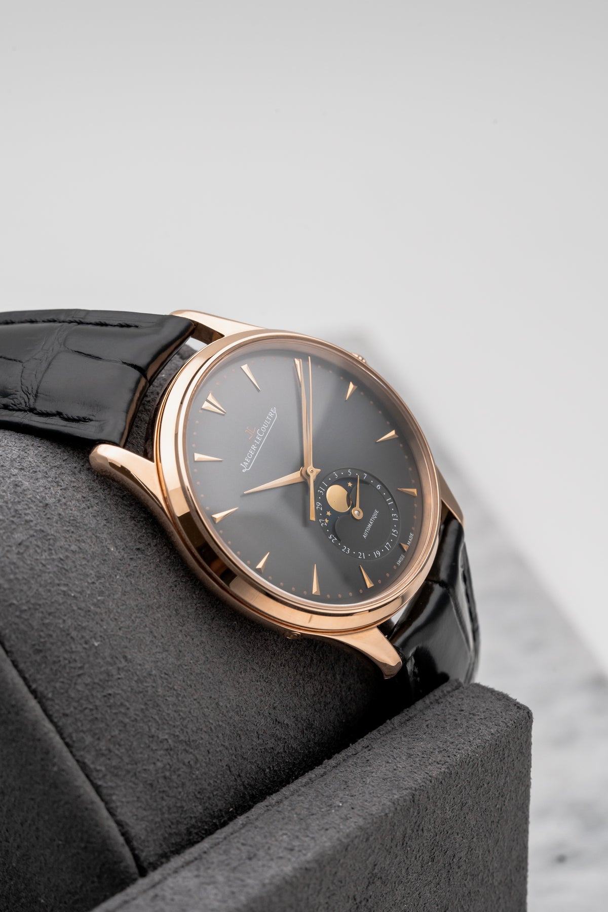 Jaeger-LeCoultre Master Ultra Thin Moon Q136255J Rose Gold Grey Dial Boutique Edition