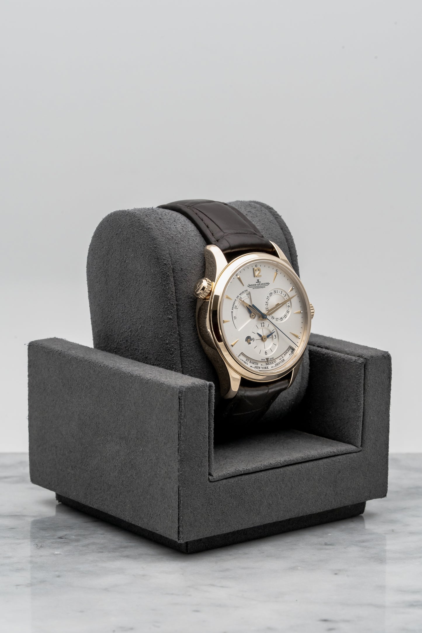 Jaeger-LeCoultre Master Geographic Q1422521 18K Rose Gold, Silver Dial