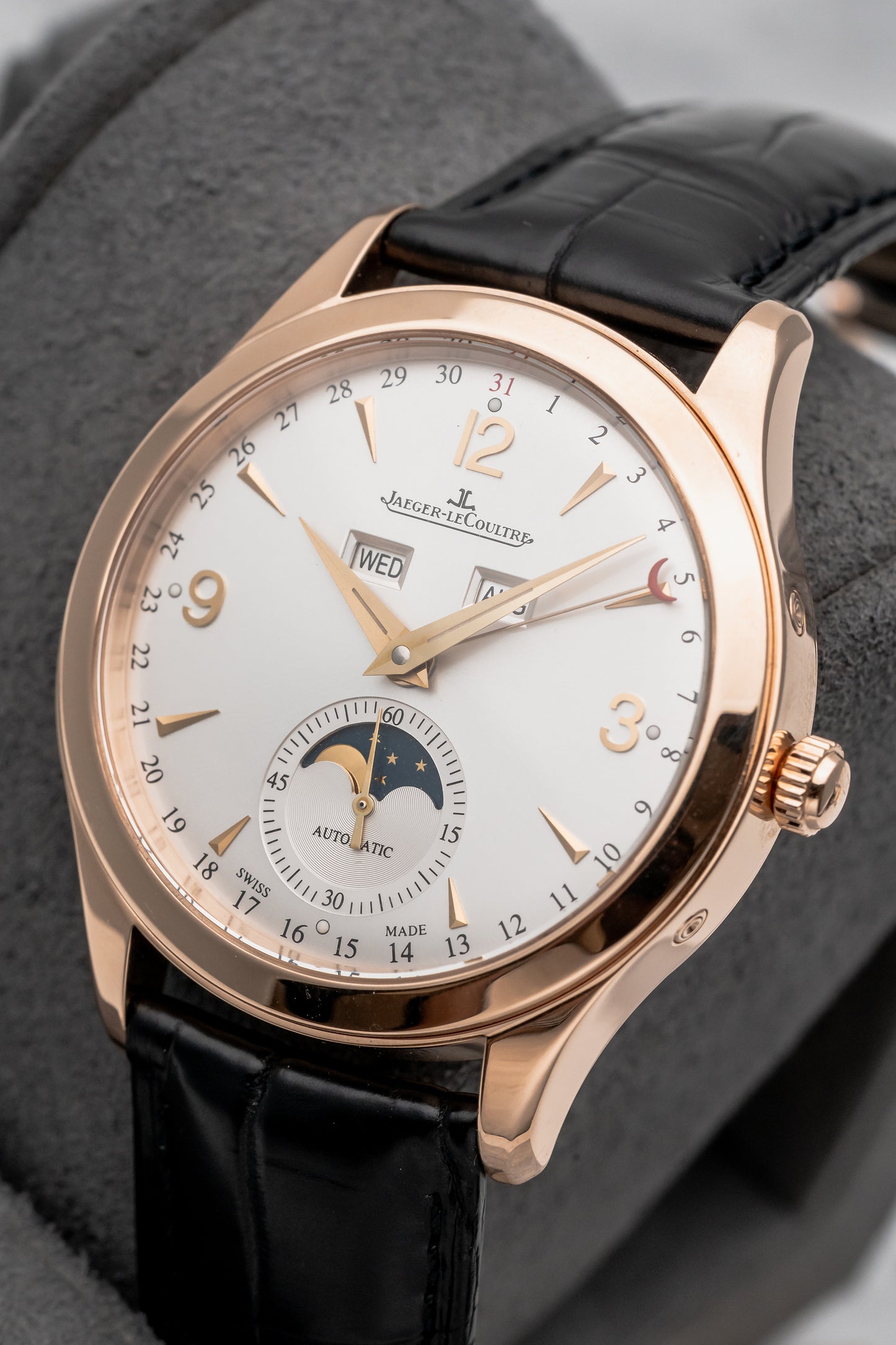 Jaeger-LeCoultre Master Calendar Rose Gold Q1552520 Silver Dial