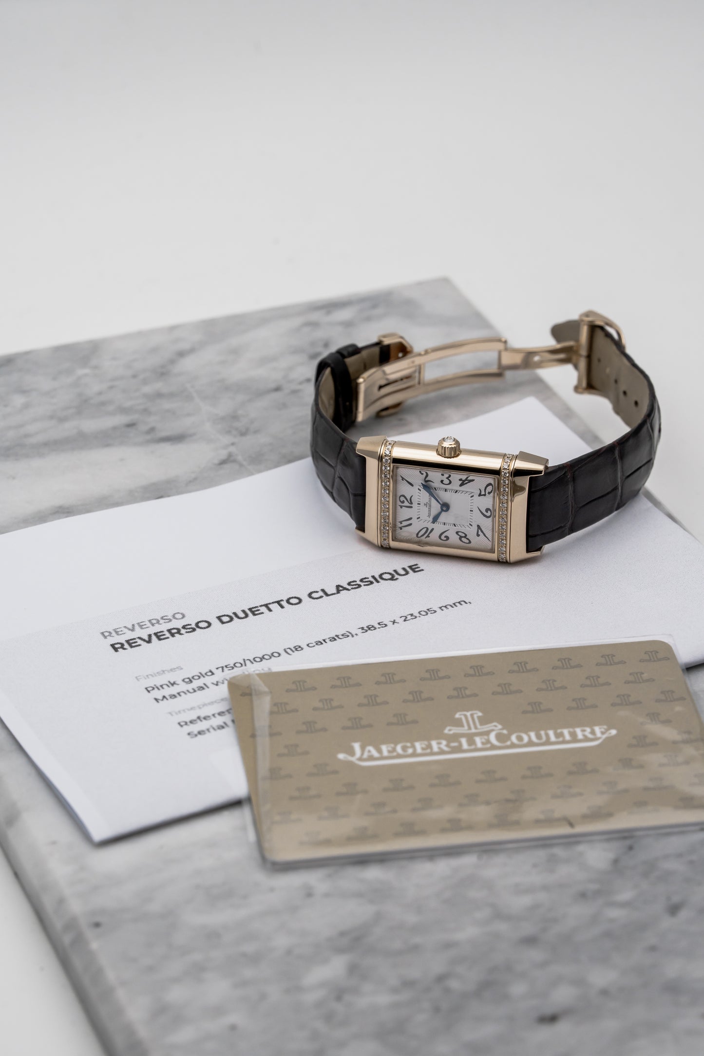 Jaeger-LeCoultre Reverso Duetto Classique Q2562402, Silver & Black Dial