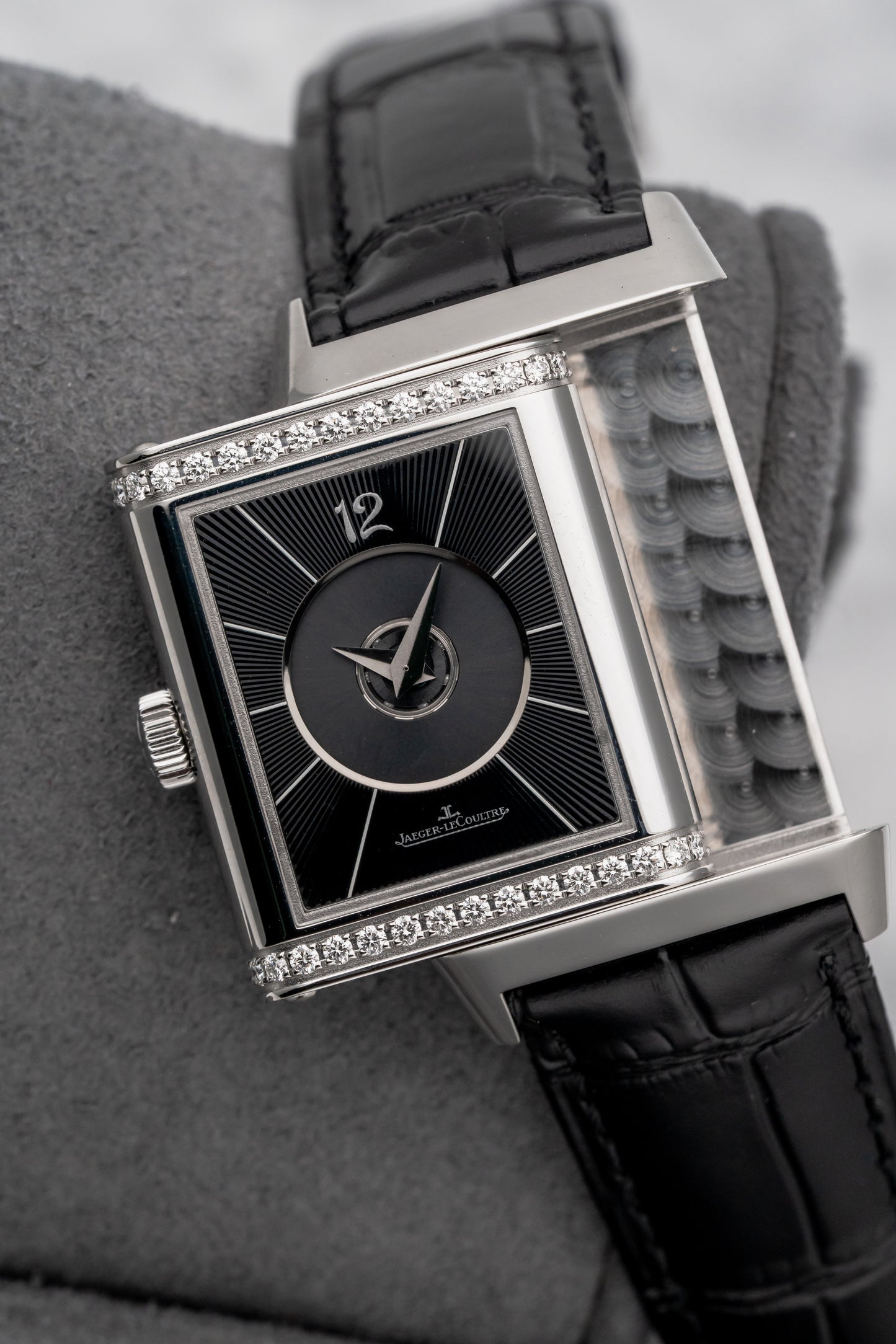 Jaeger-LeCoultre Reverso Classic Medium Duetto Q2578420 Silver/Black Dial