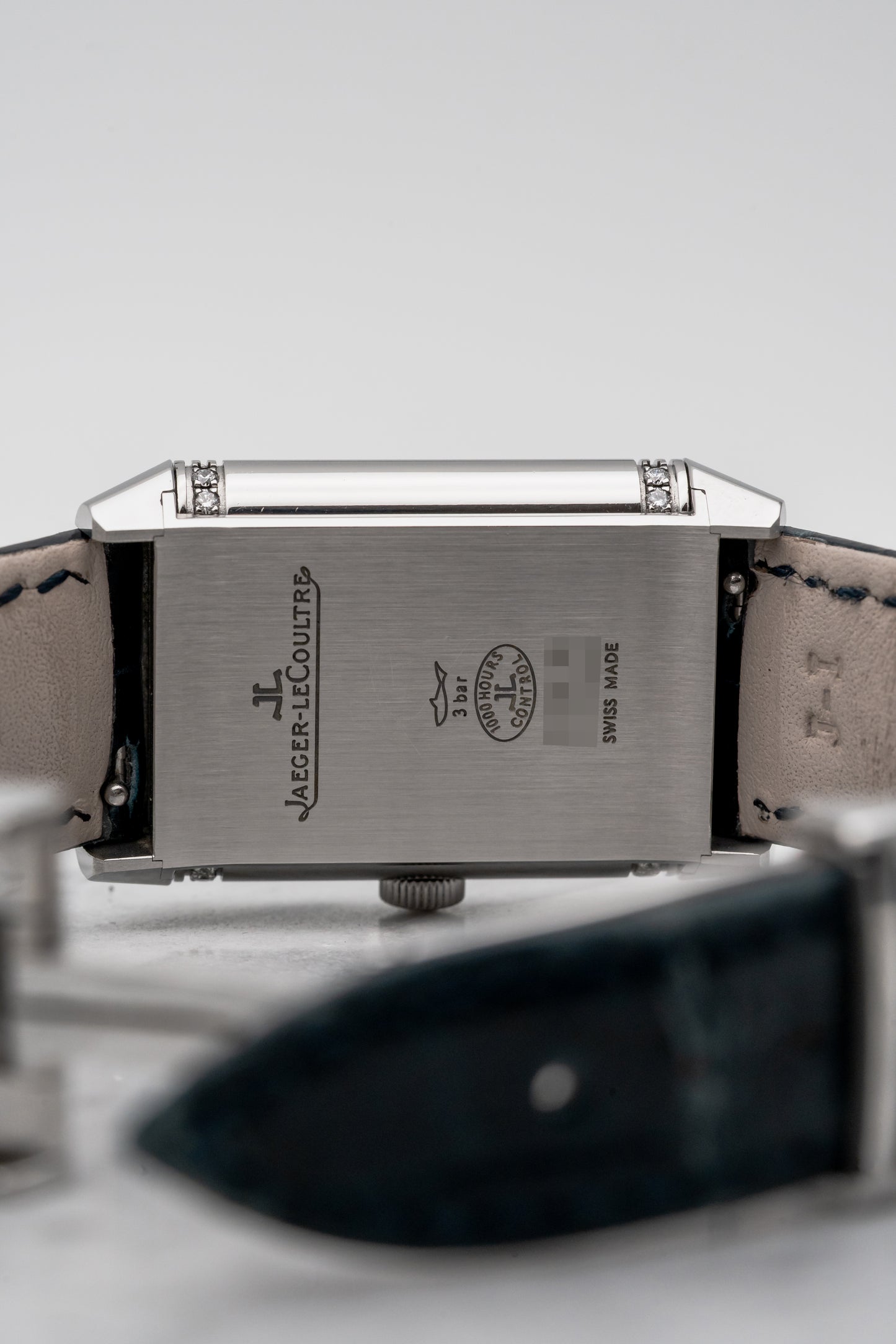 Jaeger-LeCoultre Reverso Classic Medium Duetto Q25784AB, Silver/Ivy Blue Dial, Stainless Steel