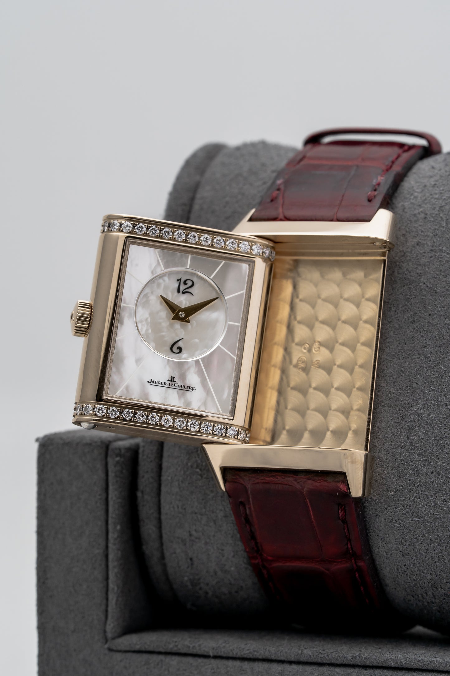 Jaeger-LeCoultre Reverso Duetto Q25824LE Rose Gold, Silver & Mother of Pearl Dial