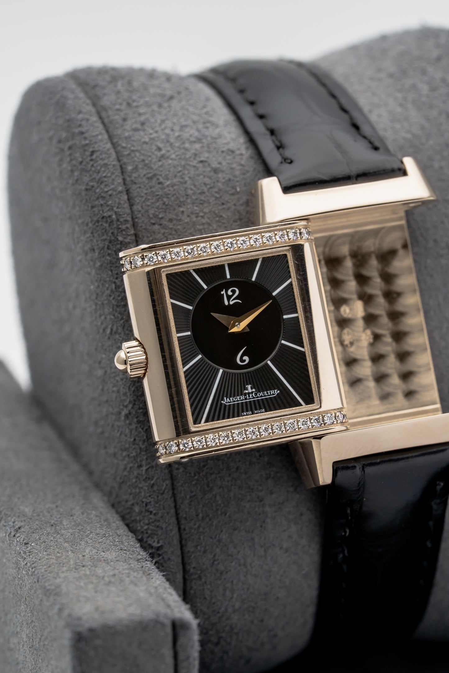 Jaeger-LeCoultre Reverso Duetto Duo Q2662420 Rose Gold, Silver & Black Dial