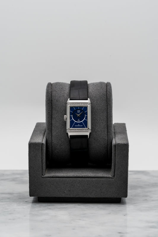 Jaeger-LeCoultre Reverso Duetto Q2668GAB Stainless Steel, Blue Sunburst & Silvered Dials