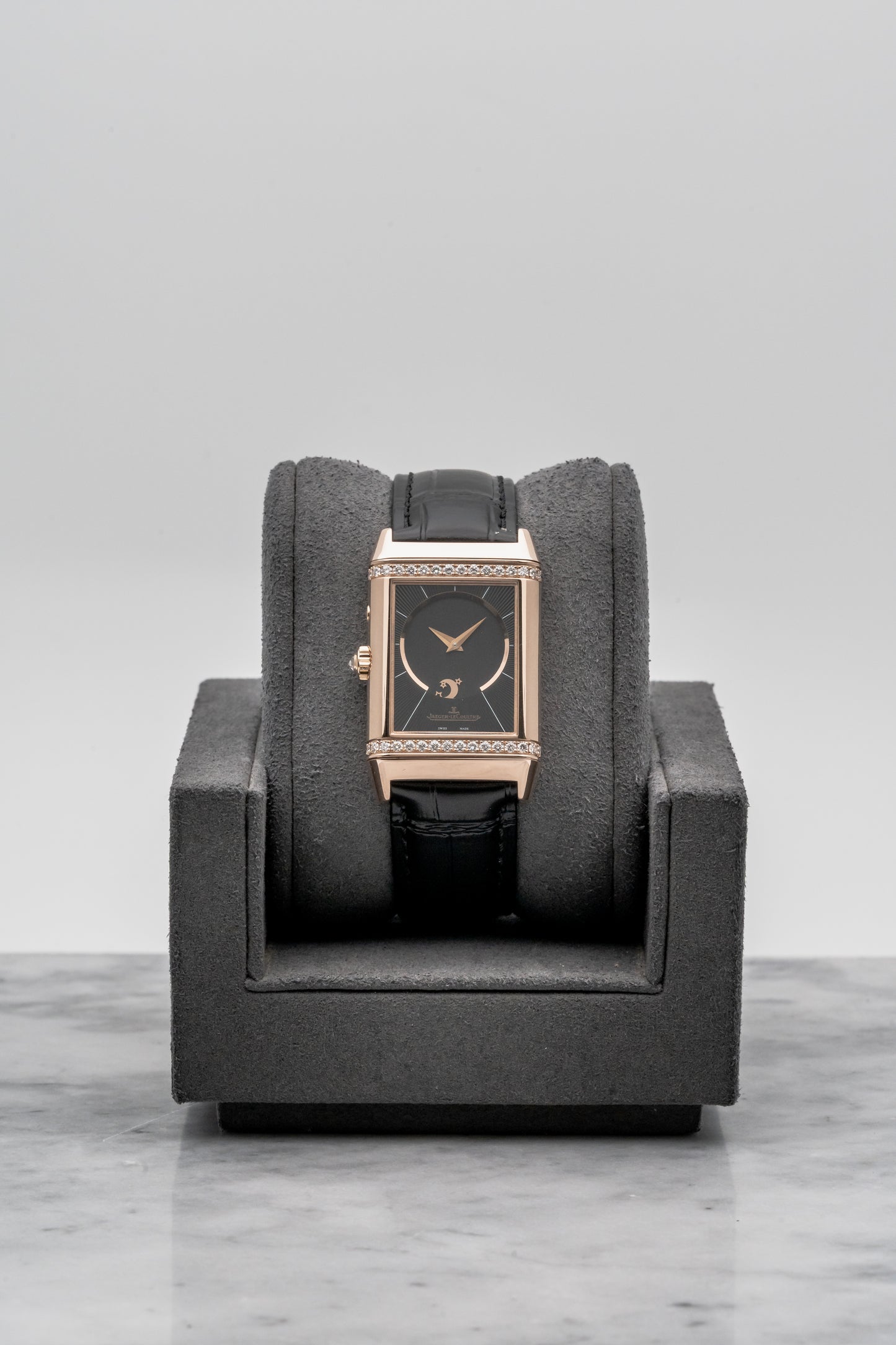 Jaeger-LeCoultre Reverso Women's Duetto Duo Q2692424 Rose Gold Silver/Black Dial