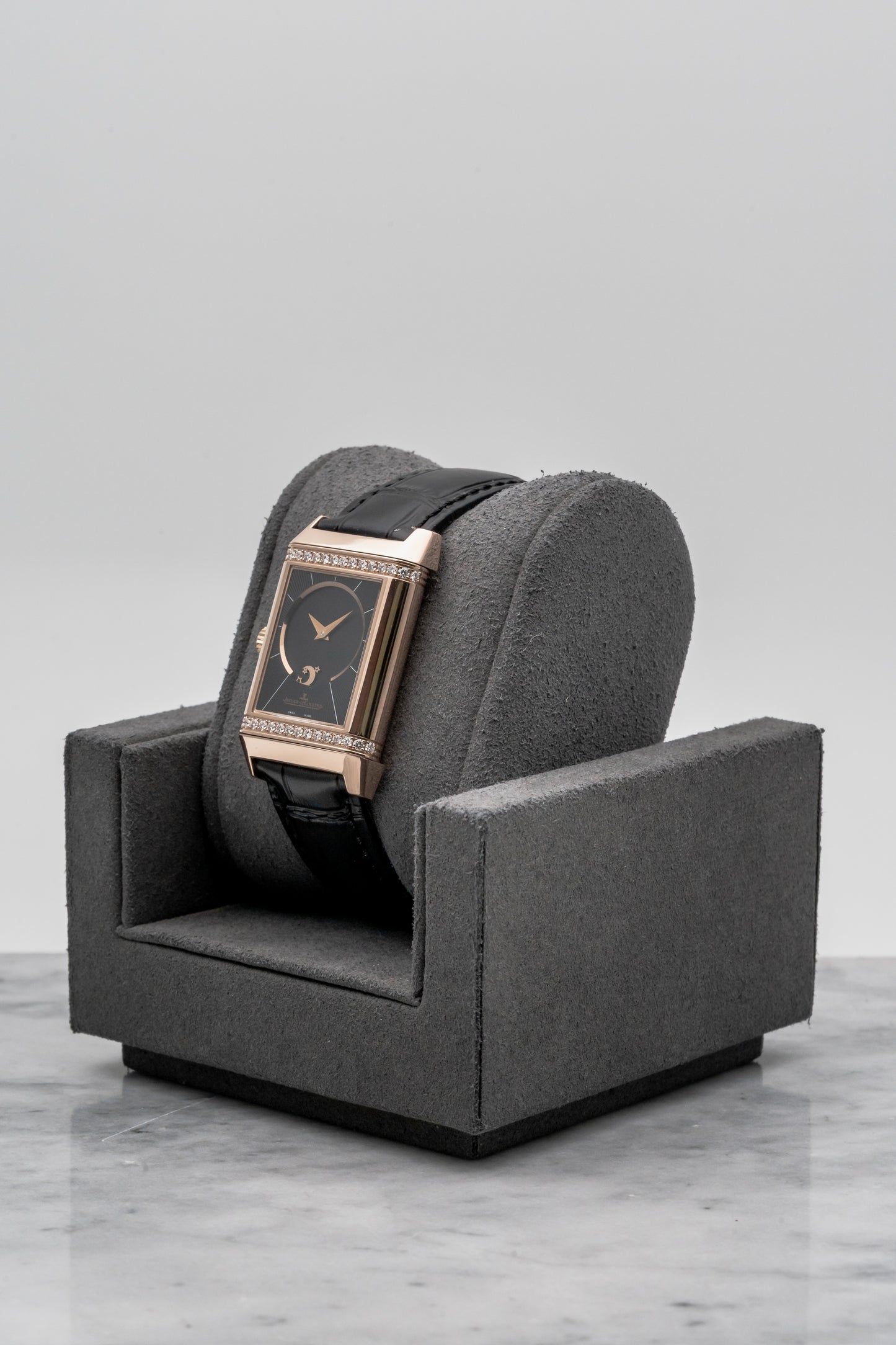 Jaeger-LeCoultre Reverso Women's Duetto Duo Q2692424 Rose Gold Silver/Black Dial