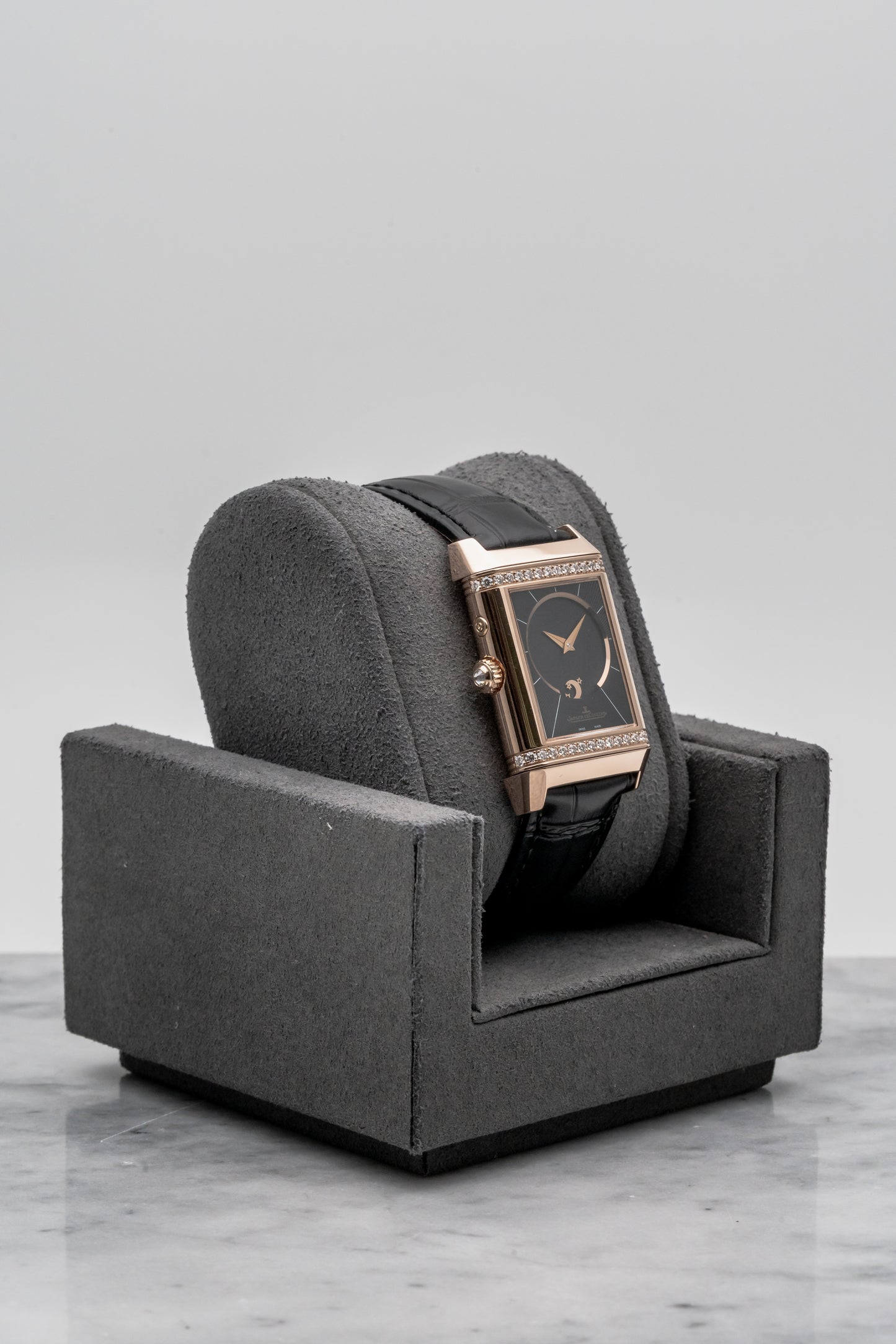 Jaeger-LeCoultre Reverso Women's Duetto Duo Q2692424 Rose Gold Silver/Black Dial