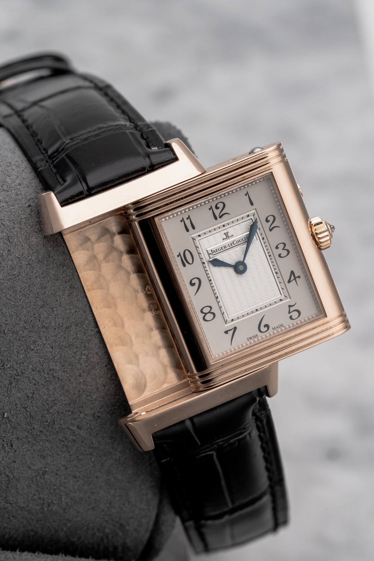 Jaeger-LeCoultre Reverso Women's Duetto Duo Q2692424 Rose Gold Silver/Black Dial