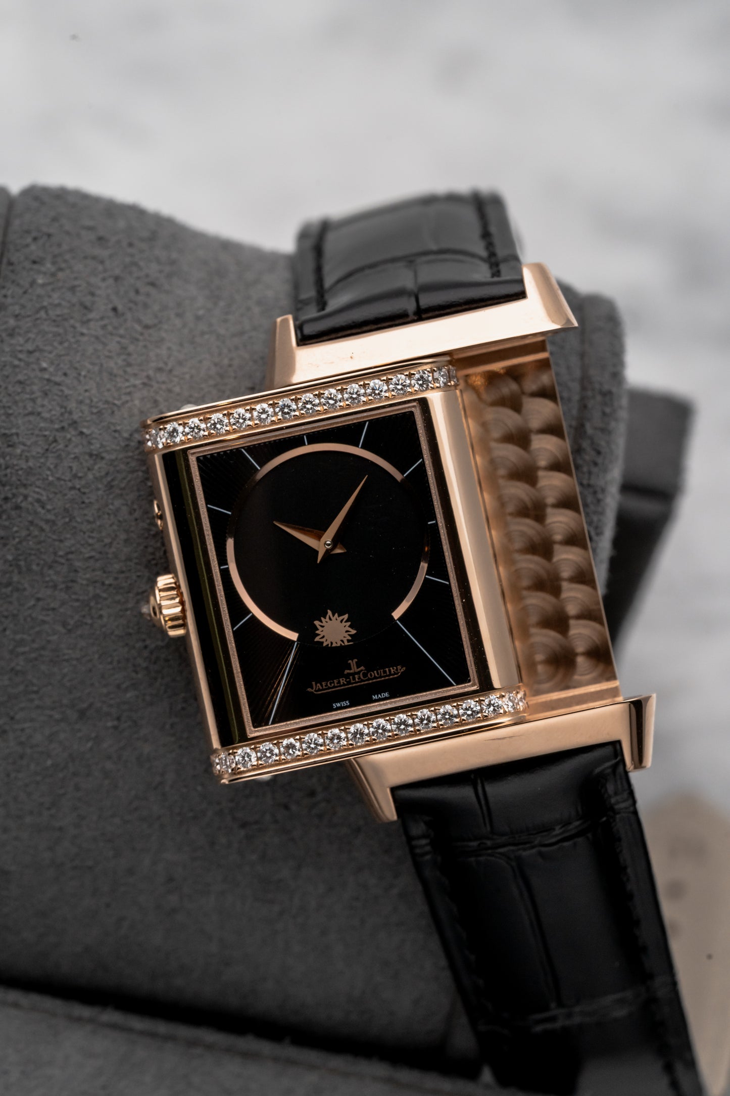 Jaeger-LeCoultre Reverso Women's Duetto Duo Q2692424 Silver/Black Dial