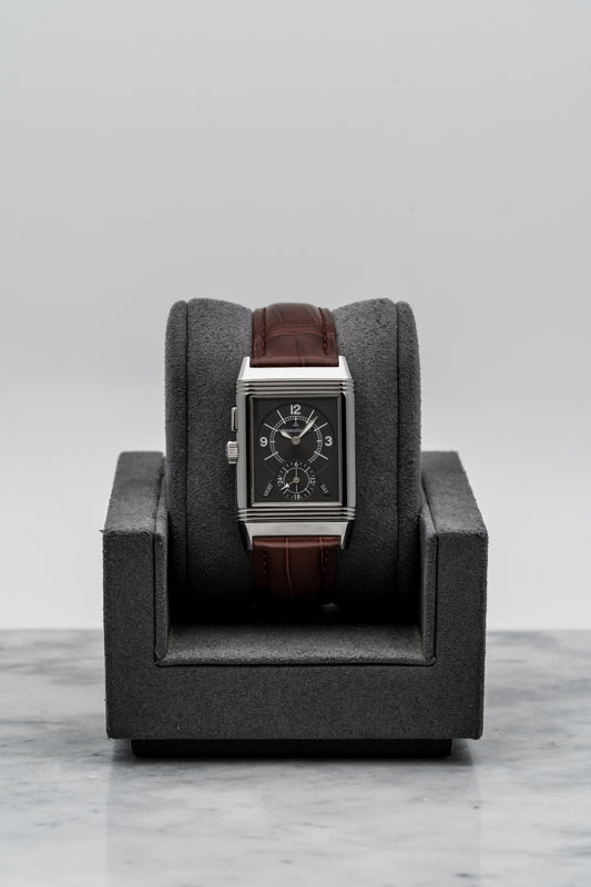 Jaeger-LeCoultre Reverso Duo Q2718410 Stainless Steel, Silver & Black Dials