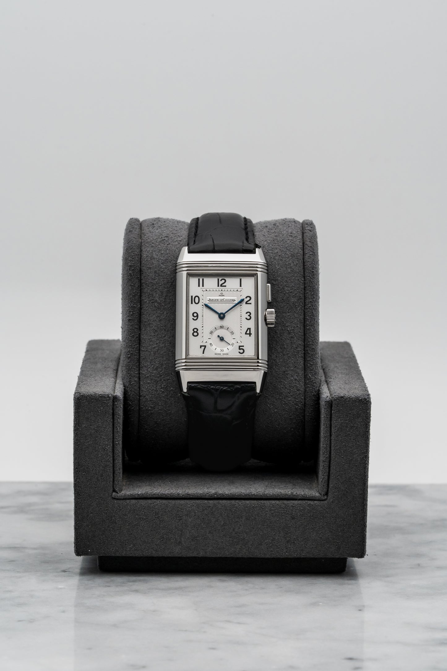Jaeger-LeCoultre Reverso Duo Q2718410 Stainless Steel, Silver & Black Dial