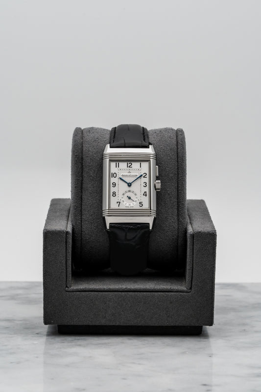 Jaeger-LeCoultre Reverso Duo Q2718410 Stainless Steel, Silver & Black Dial
