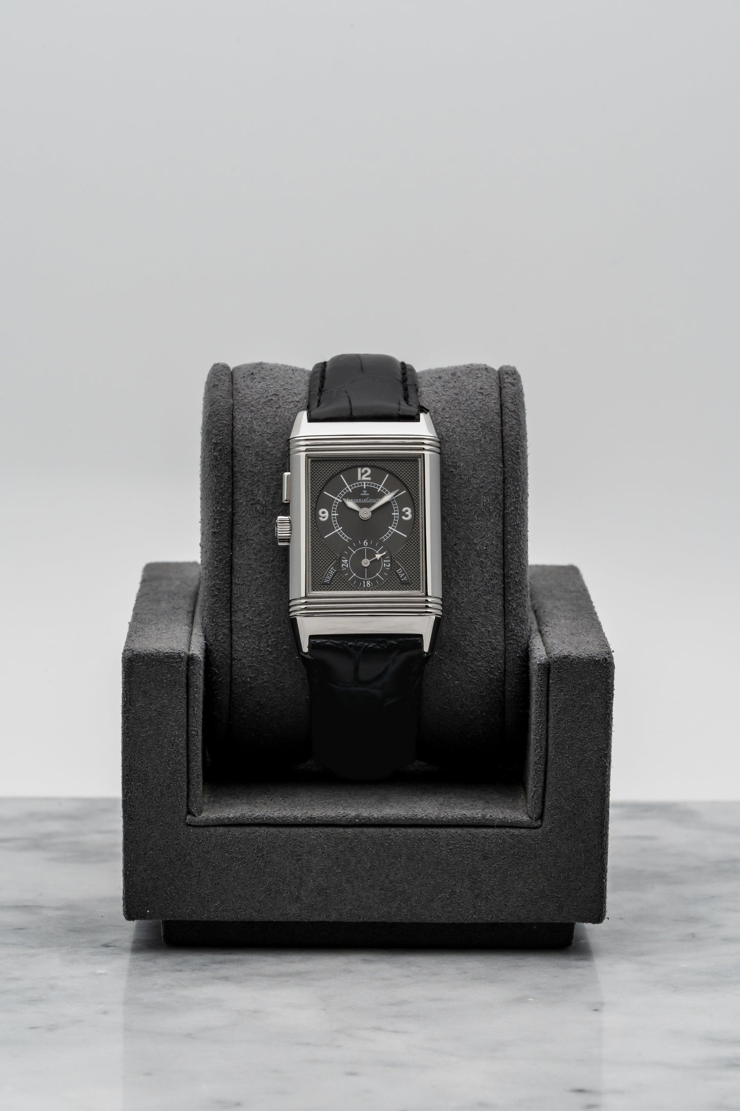 Jaeger-LeCoultre Reverso Duo Q2718410 Stainless Steel, Silver & Black Dial