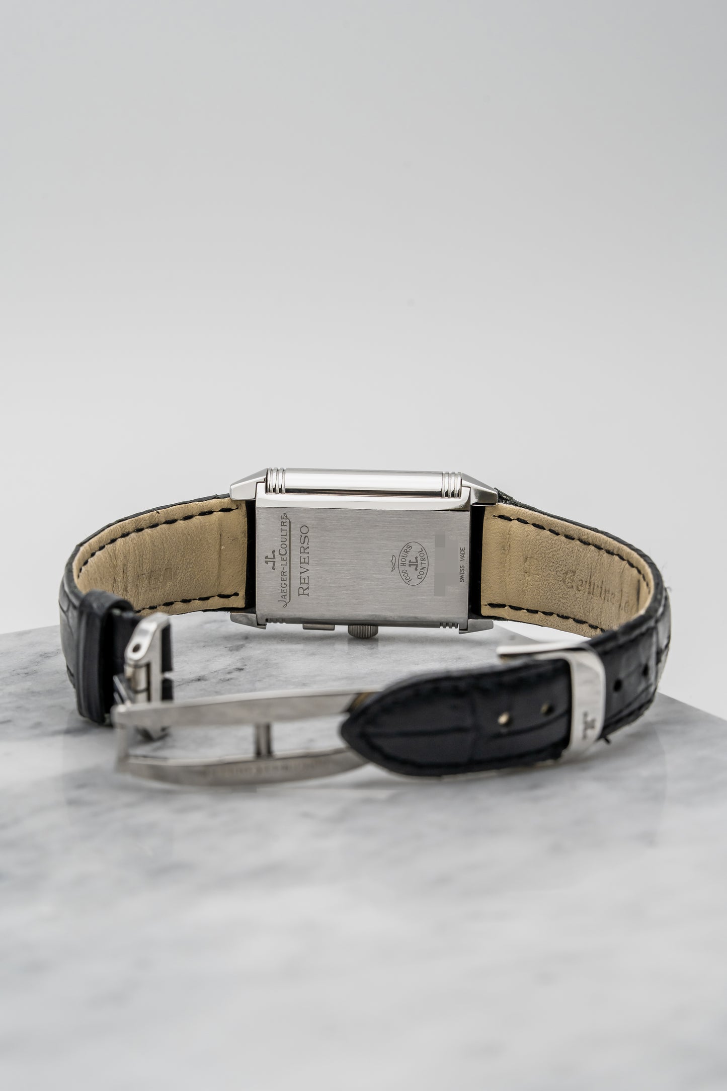 Jaeger-LeCoultre Reverso Duo Q2718410 Stainless Steel, Silver & Black Dial