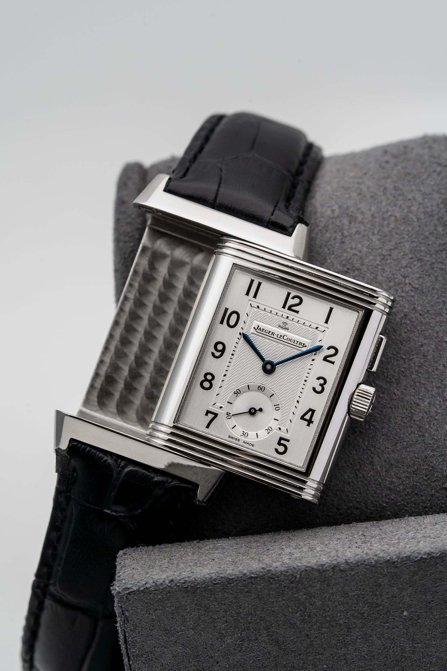 Jaeger-LeCoultre Reverso Duo Q2718410 Stainless Steel, Silver & Black Dial