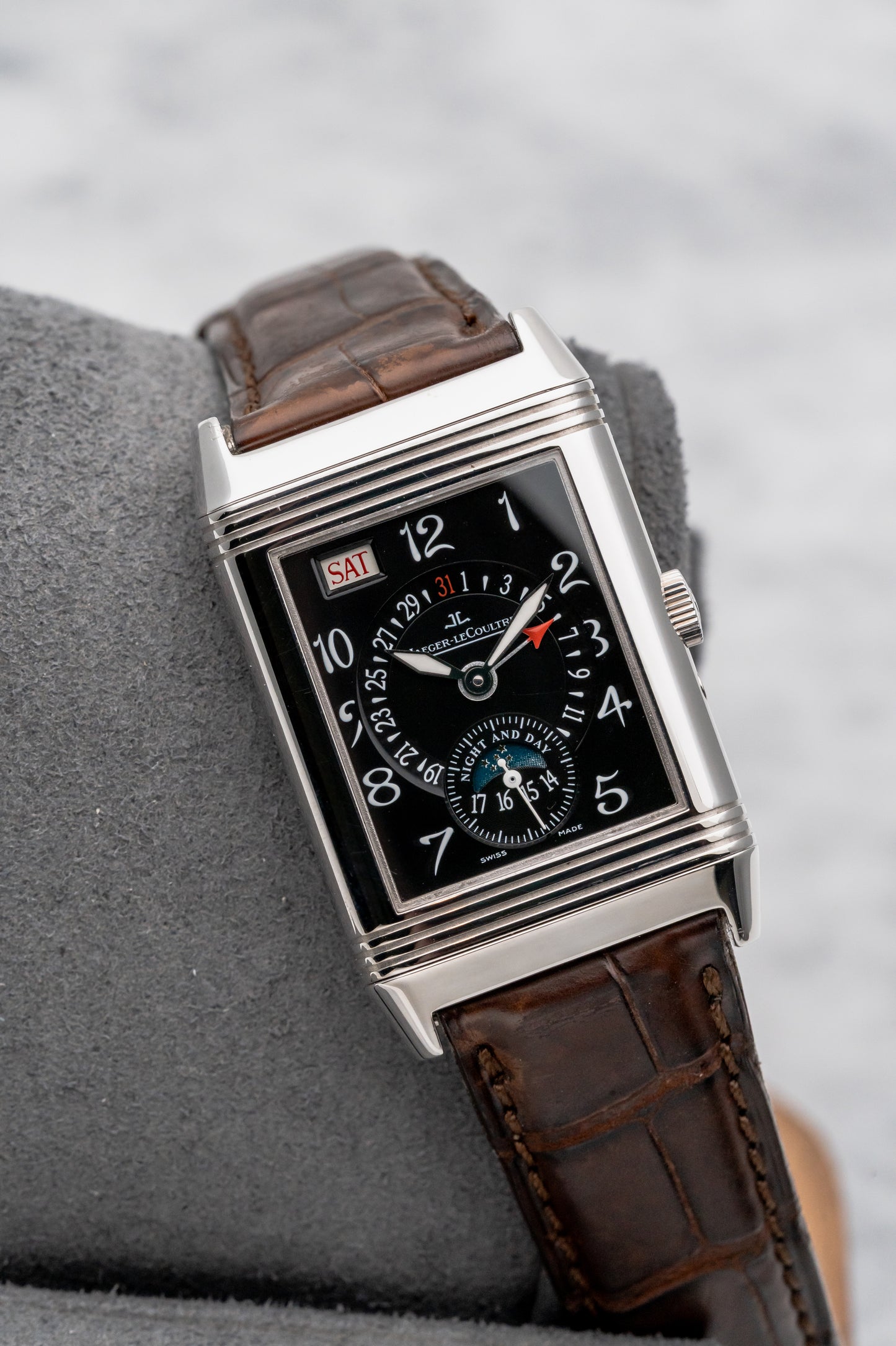 Jaeger-LeCoultre Reverso Calendar Date Moonphase Q274347A Black Dial