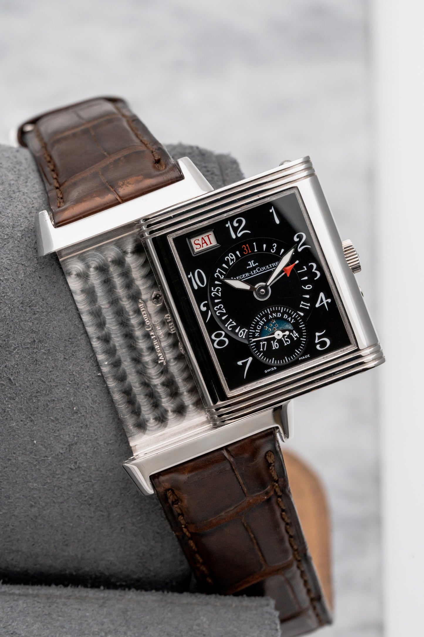 Jaeger-LeCoultre Reverso Calendar Date Moonphase Q274347A Black Dial