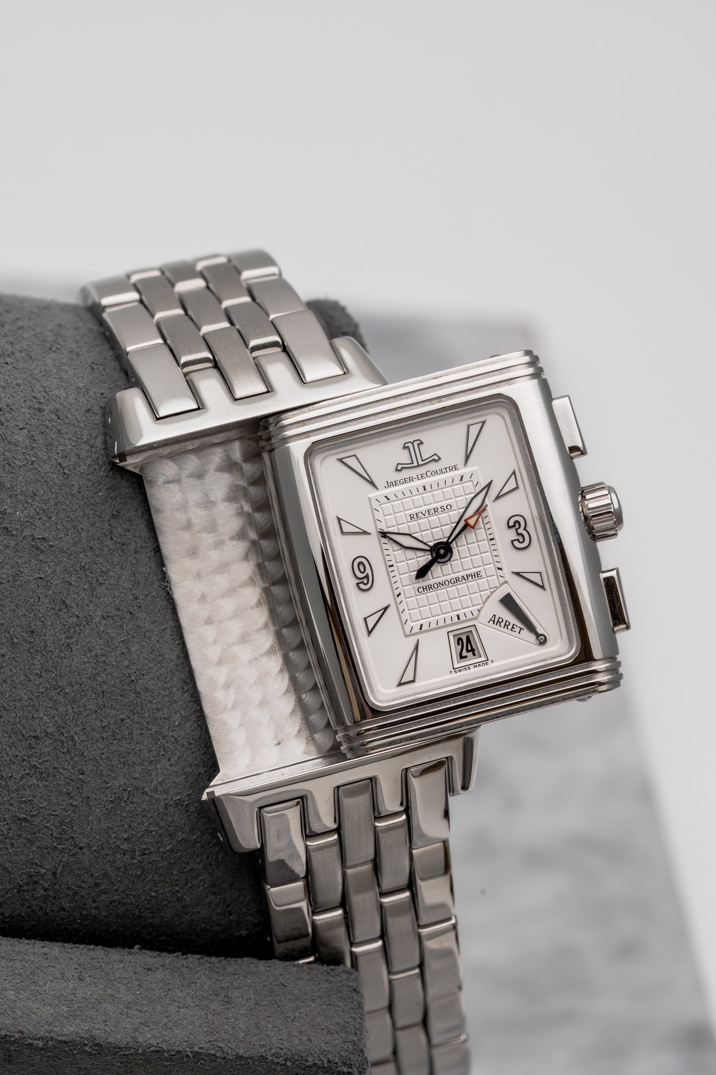 Jaeger-LeCoultre Reverso Gran’Sport Chronograph Q2958101 Silver Dial