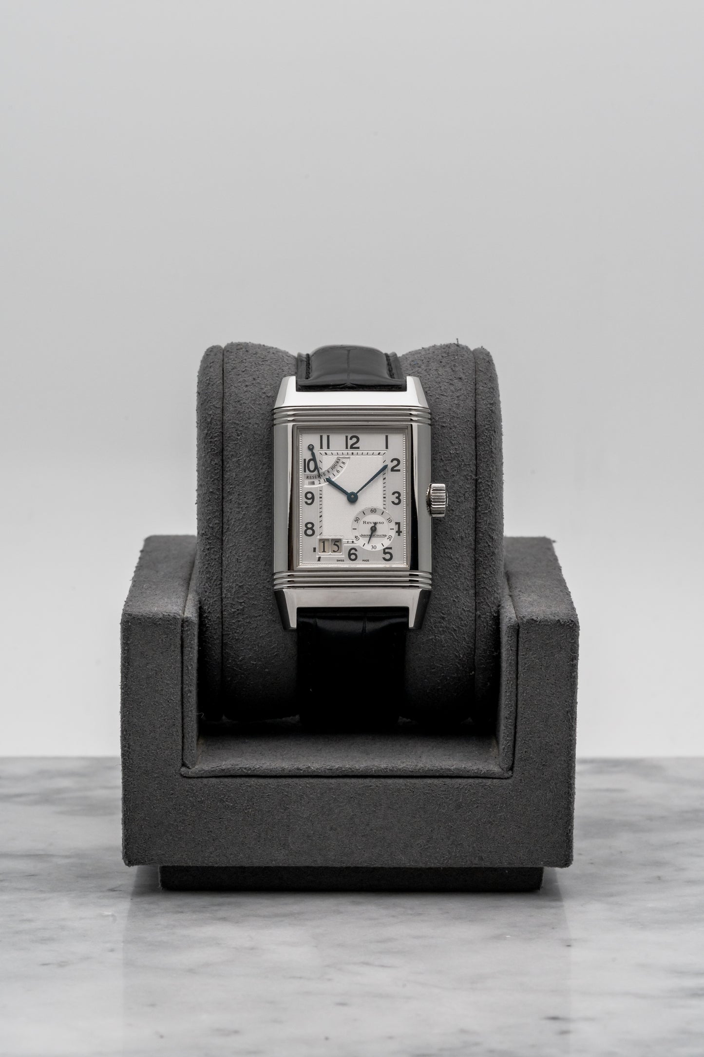 Jaeger-LeCoultre Reverso Grande Date 8 Days Q3008420 Silver Dial, Stainless Steel