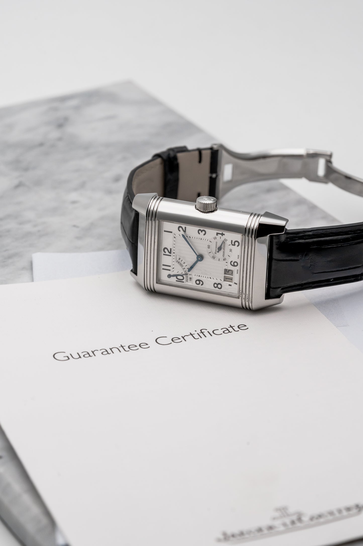 Jaeger-LeCoultre Reverso Grande Date 8 Days Q3008420 Silver Dial, Stainless Steel