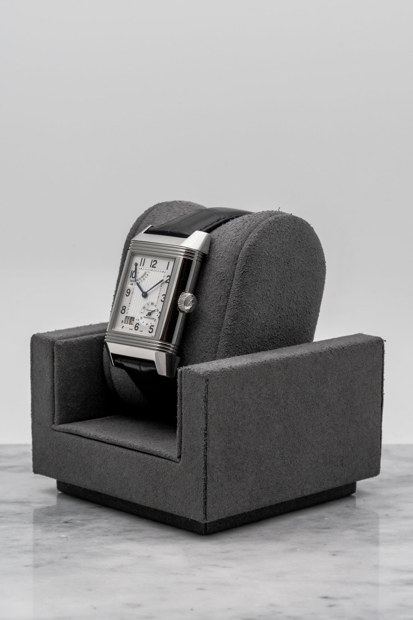Jaeger-LeCoultre Reverso Grande Date 8 Days Q3008420 Silver Dial, Stainless Steel
