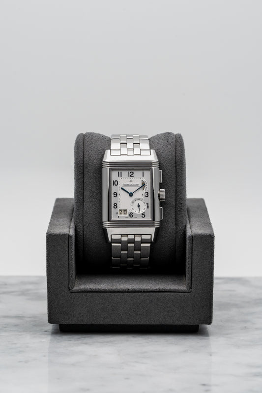 Jaeger-LeCoultre Reverso Duo Q3028120 – Stainless Steel, Silver & Black Dials