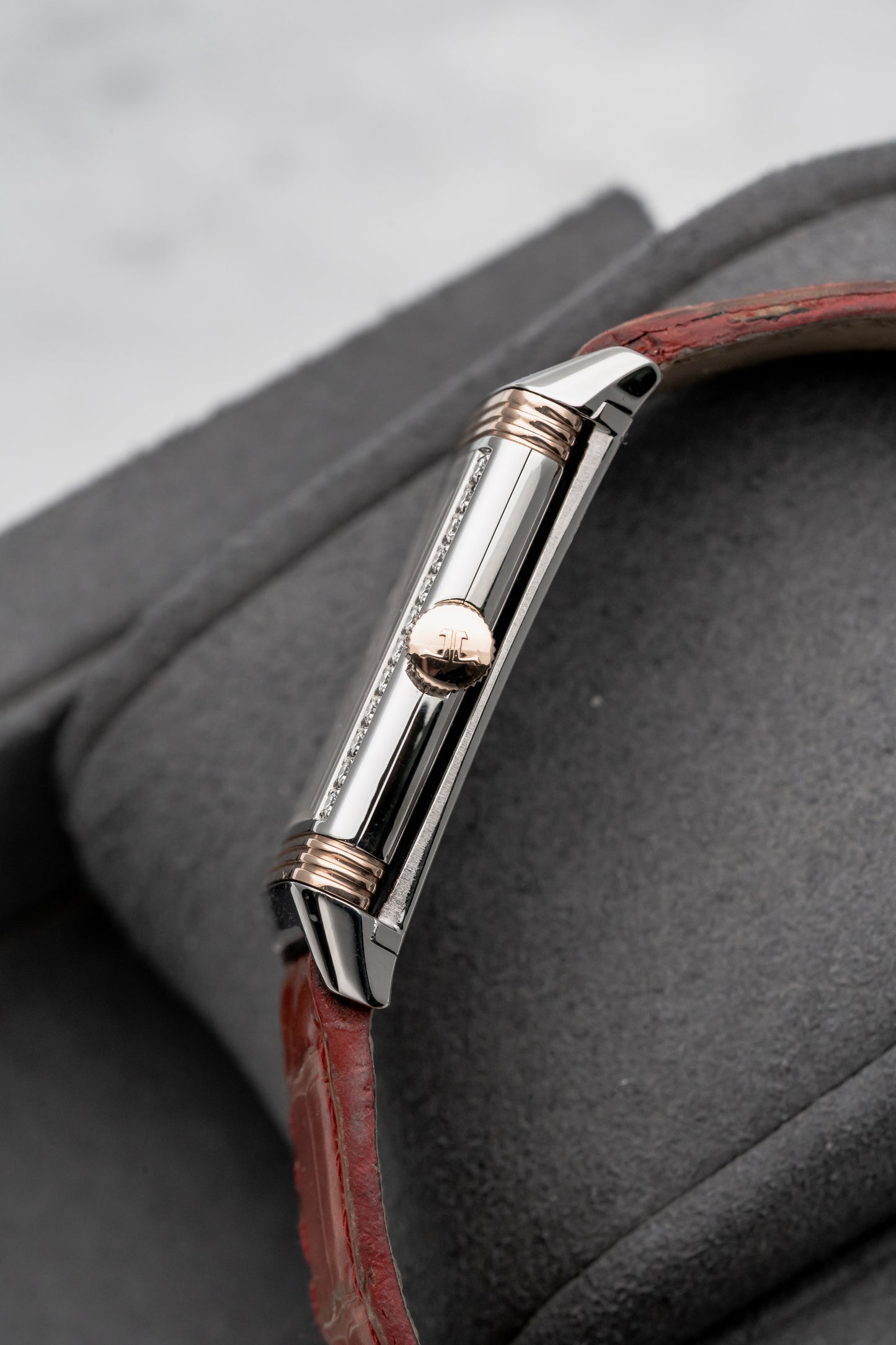 Jaeger-LeCoultre Reverso Ultra Thin Steel/Rose Gold Q3224420 Silver Dial