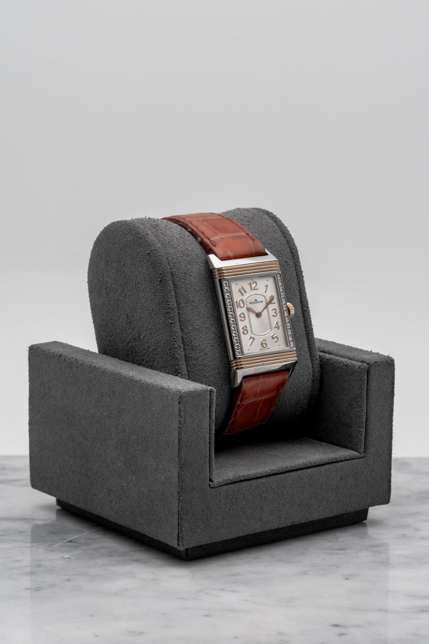 Jaeger-LeCoultre Reverso Ultra Thin Steel/Rose Gold Q3224420 Silver Dial