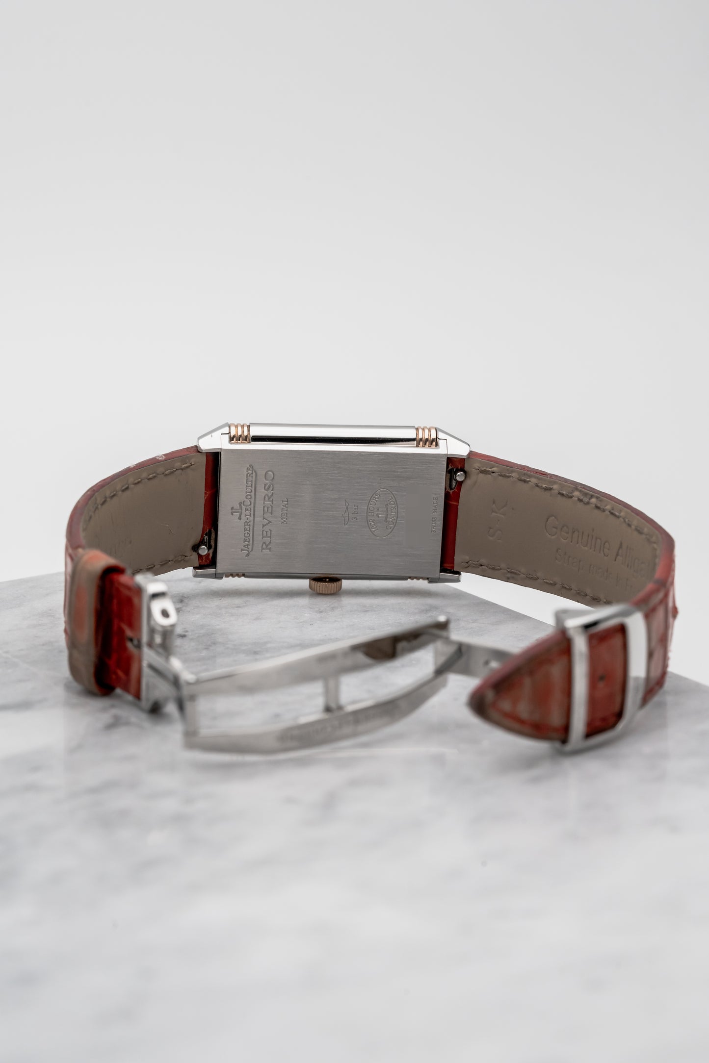 Jaeger-LeCoultre Reverso Ultra Thin Steel/Rose Gold Q3224420 Silver Dial