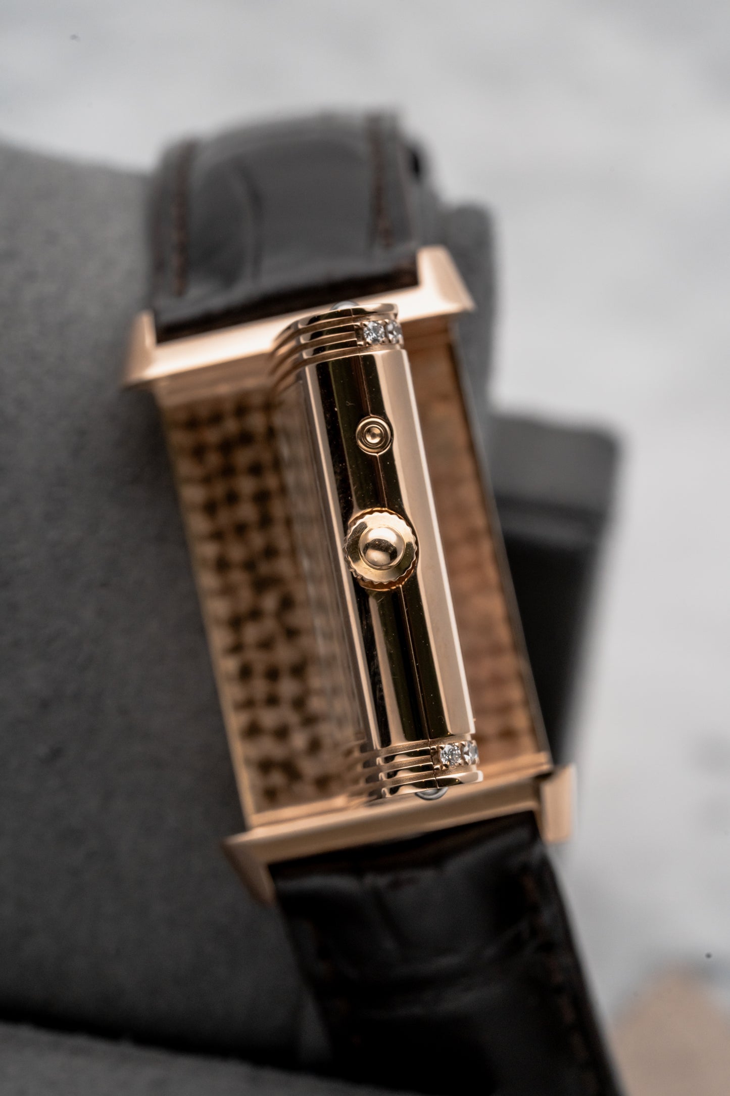 Jaeger-LeCoultre Reverso Duetto Q3302421 Silver & Pink Mother-of-Pearl Dial