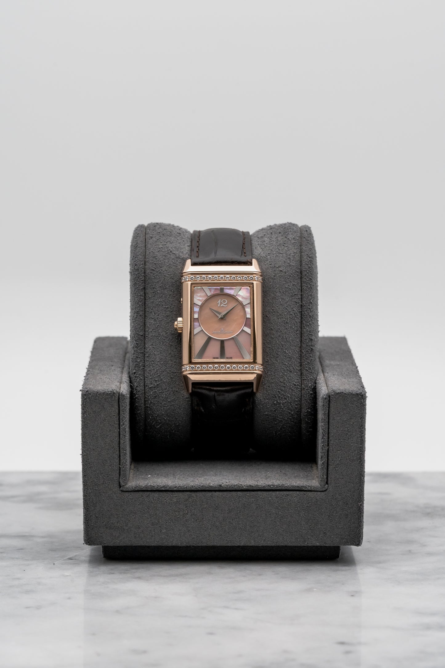 Jaeger-LeCoultre Reverso Duetto Q3302421 Silver & Pink Mother-of-Pearl Dial