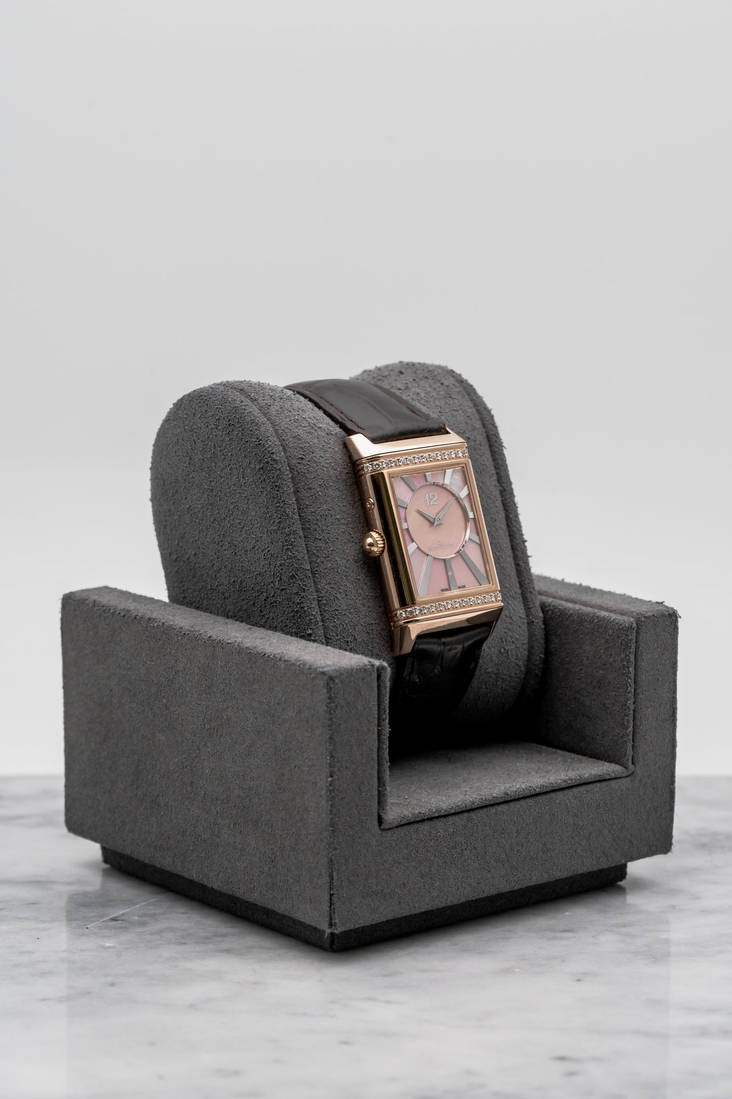 Jaeger-LeCoultre Reverso Duetto Q3302421 Silver & Pink Mother-of-Pearl Dial