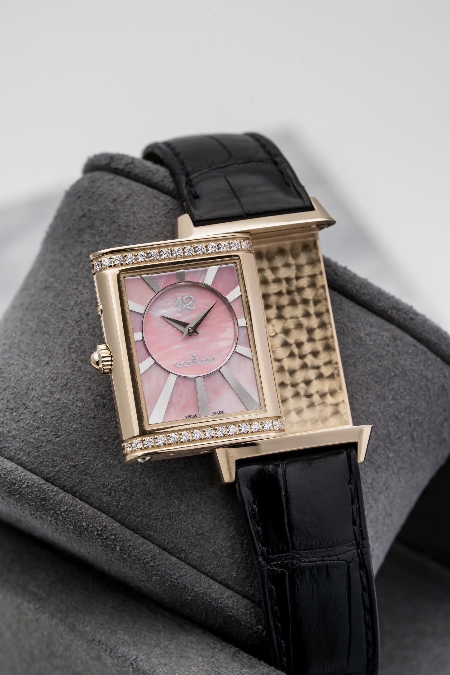 Jaeger-LeCoultre Reverso Duetto Q3302421 Rose Gold, Silver & Pink Mother-of-Pearl Dial