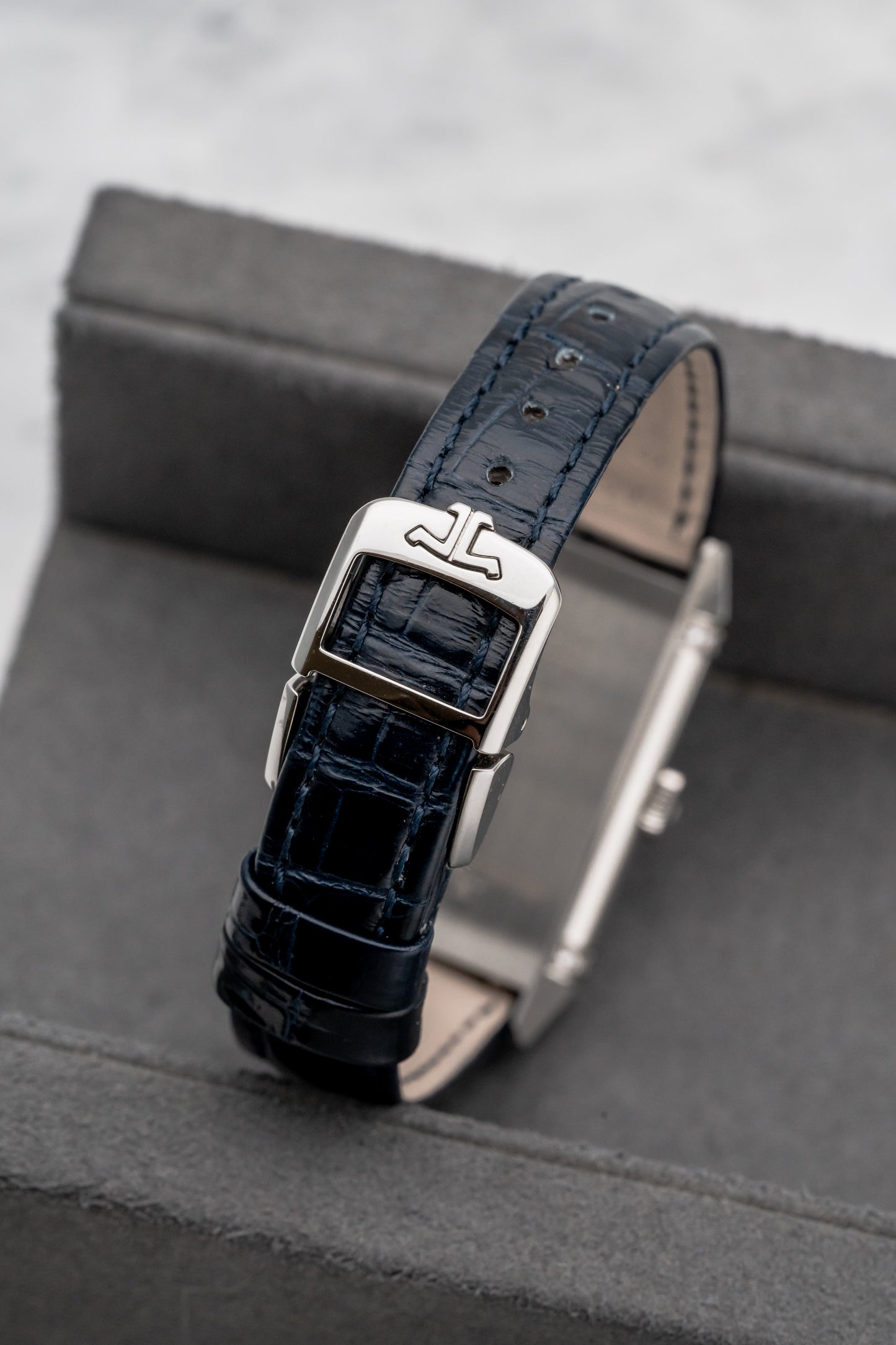 Jaeger-LeCoultre Reverso One Duetto Q3348420 Silver/Blue Dial