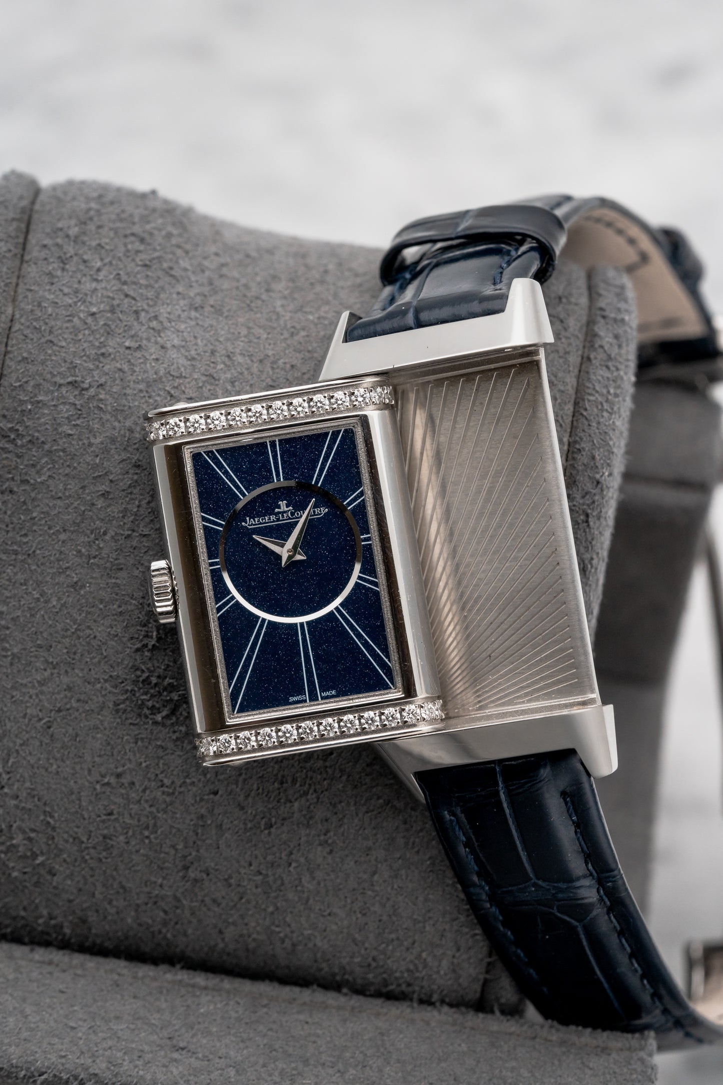 Jaeger-LeCoultre Reverso One Duetto Q3348420 Silver/Blue Dial