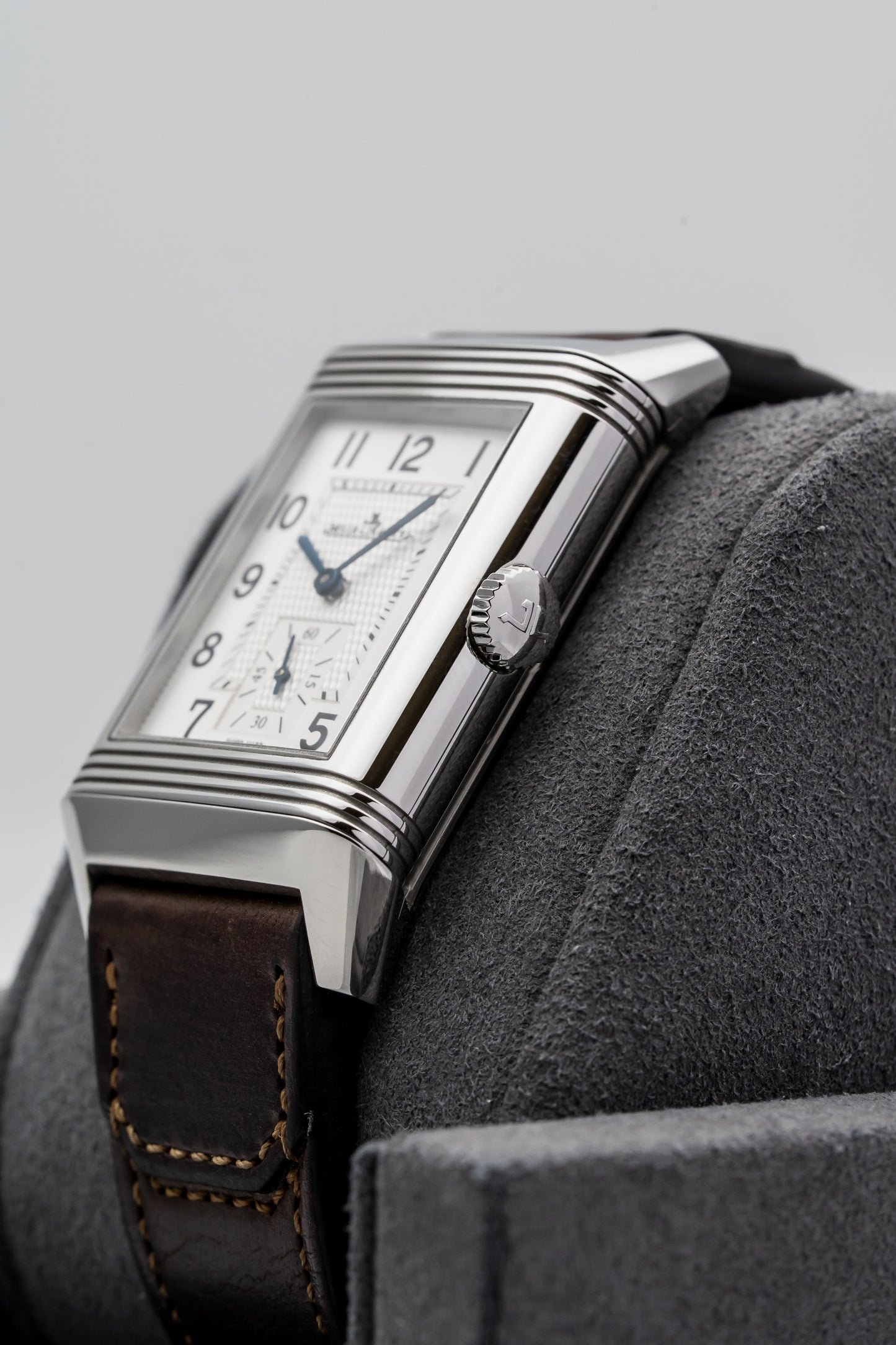 Jaeger-LeCoultre Reverso Tribute Duoface Large Date Q3848422 Stainless Steel, Silver & Black Dial