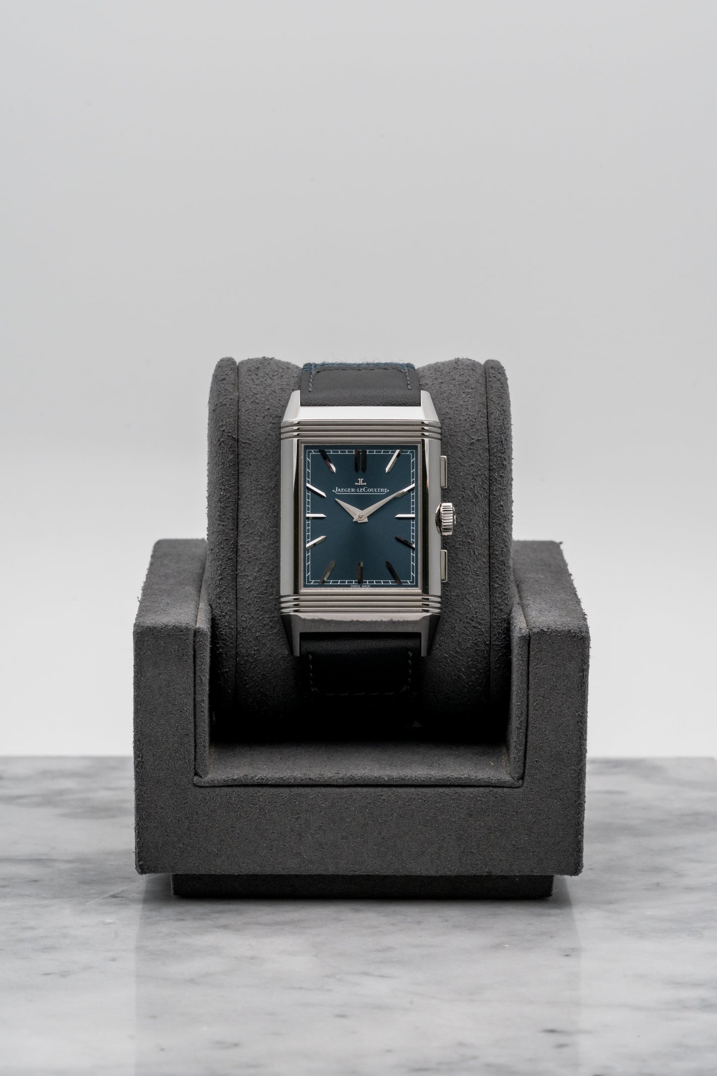 Jaeger-LeCoultre Reverso Tribute Chronograph Q389848J Blue Dial