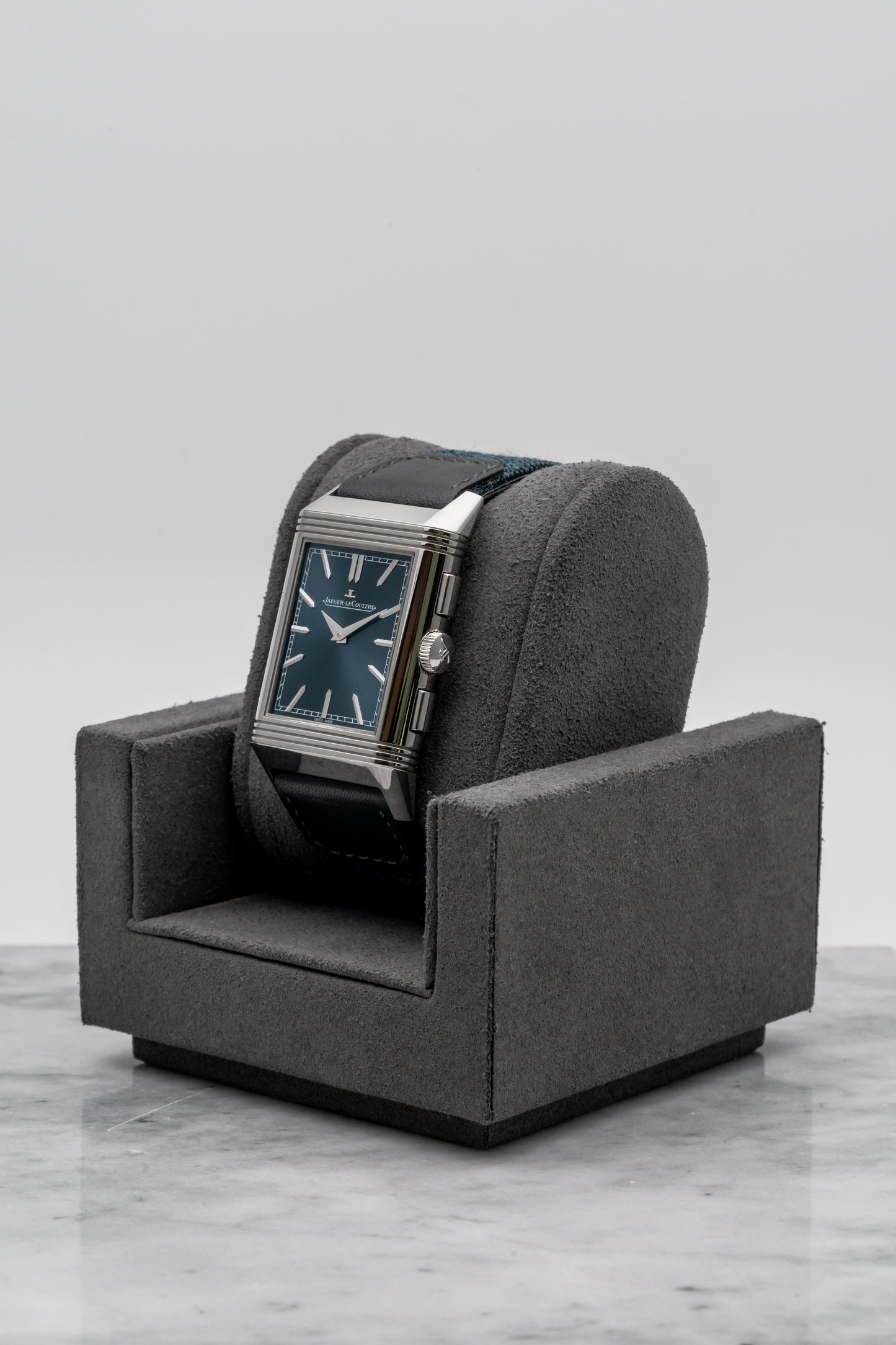 Jaeger-LeCoultre Reverso Tribute Chronograph Q389848J Blue Dial