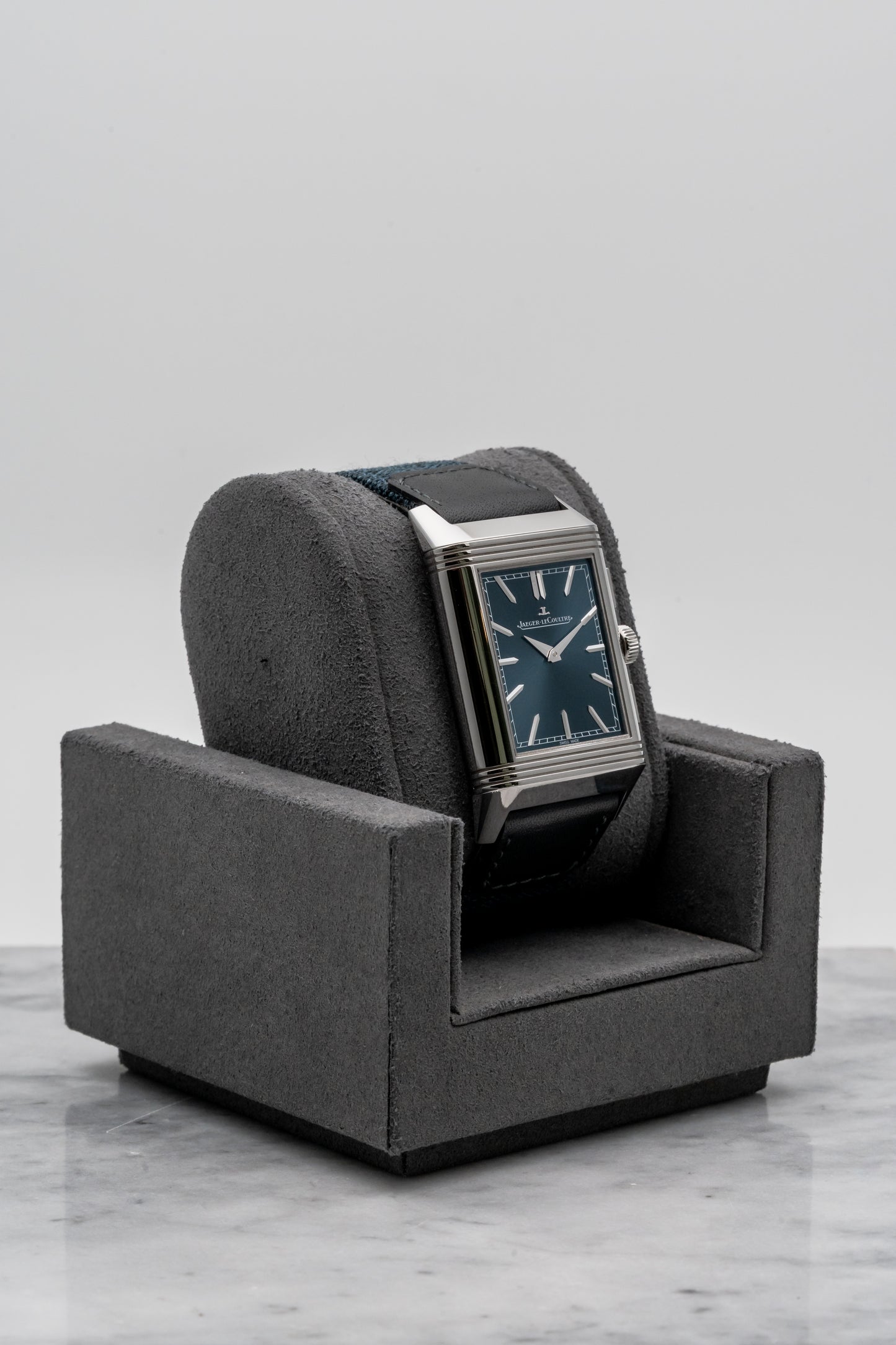 Jaeger-LeCoultre Reverso Tribute Chronograph Q389848J Blue Dial
